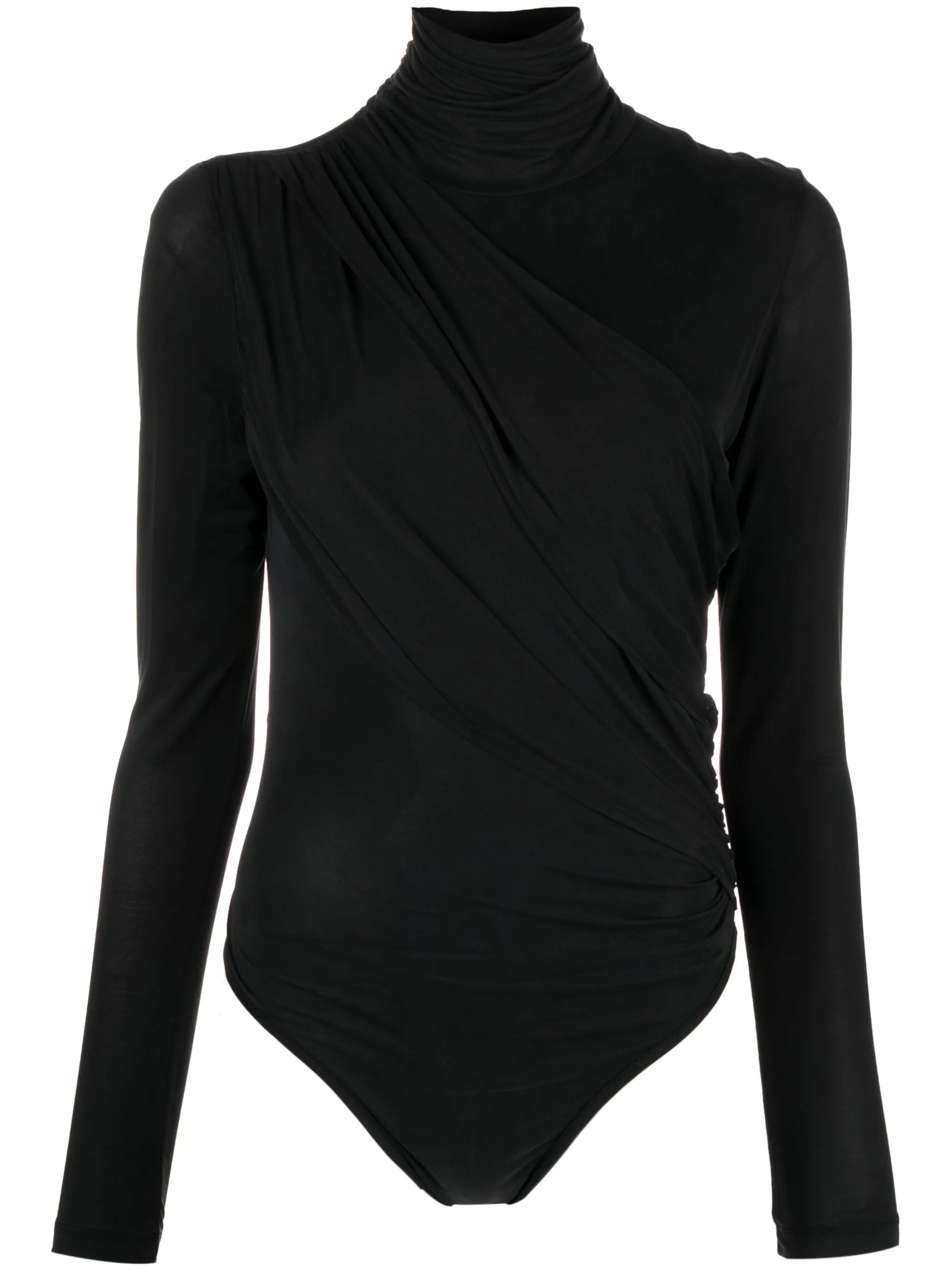 Patra drape-panel ruched bodysuit