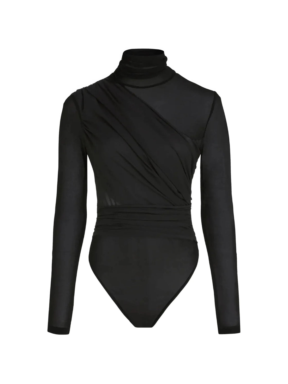 Patra drape-panel ruched bodysuit
