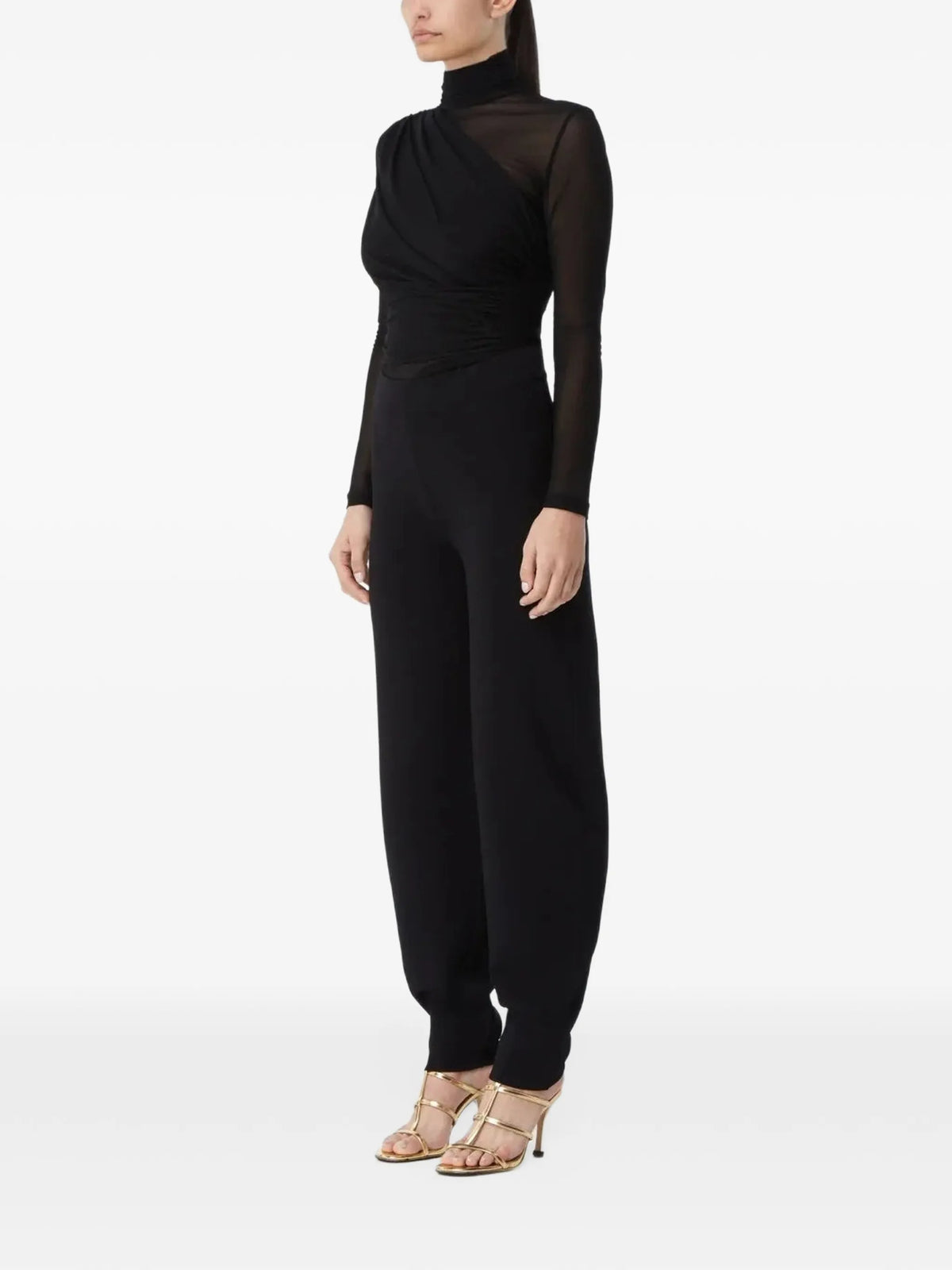 Patra drape-panel ruched bodysuit