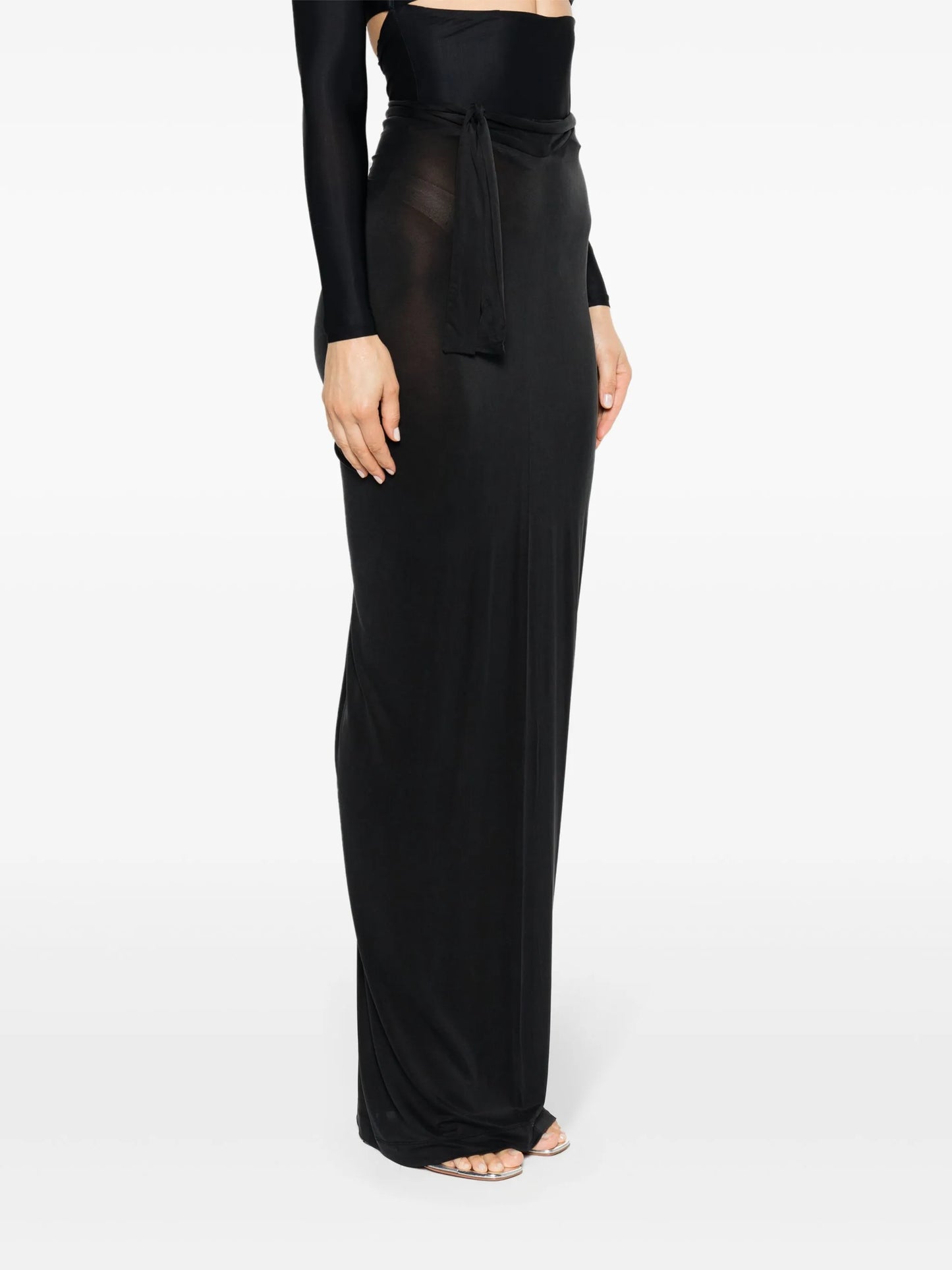 Hania draped maxi skirt