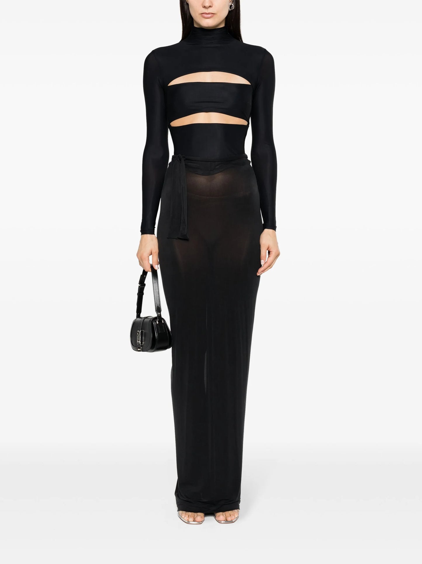 Hania draped maxi skirt