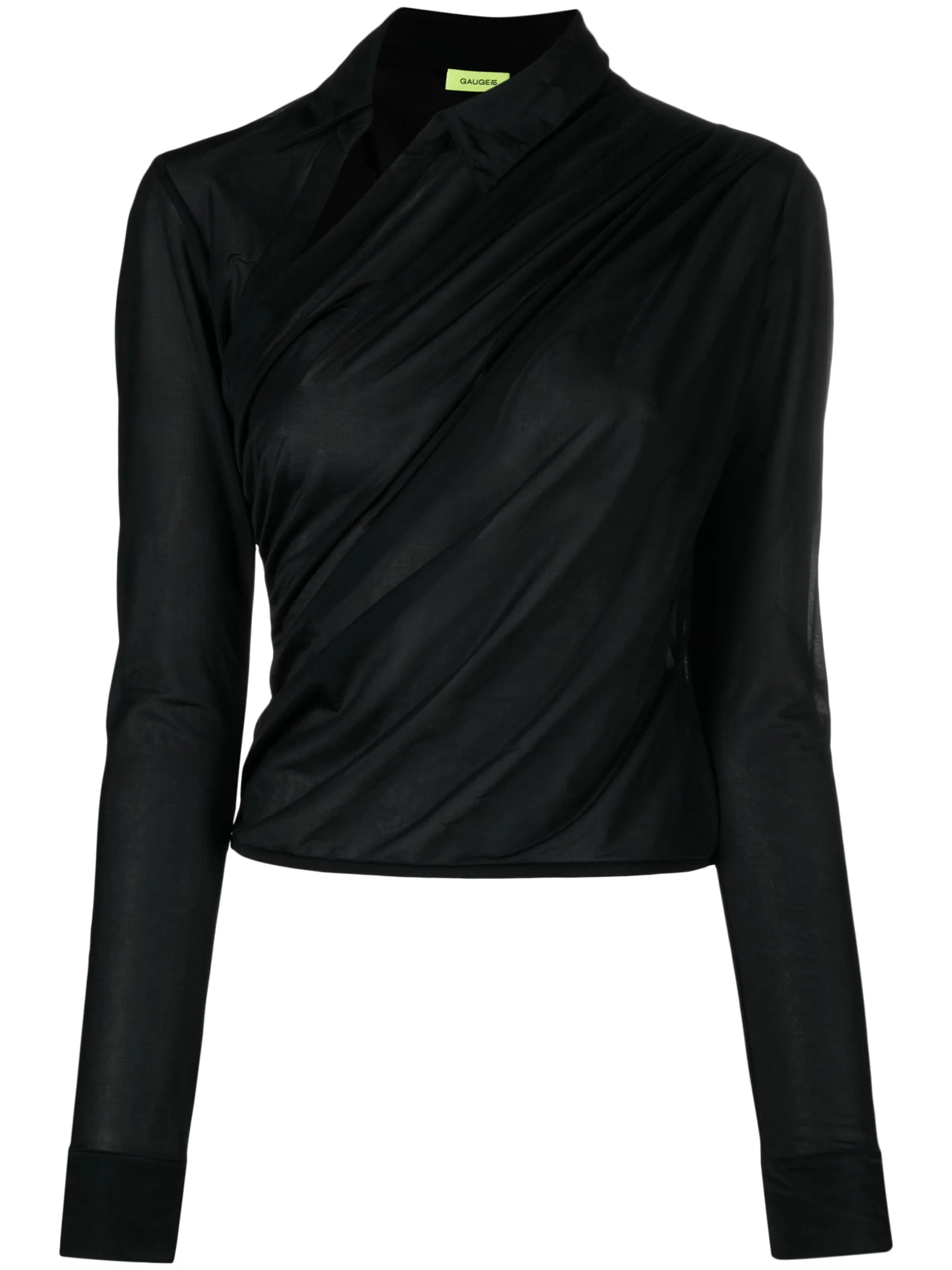 Alia asymmetric cropped shirt
