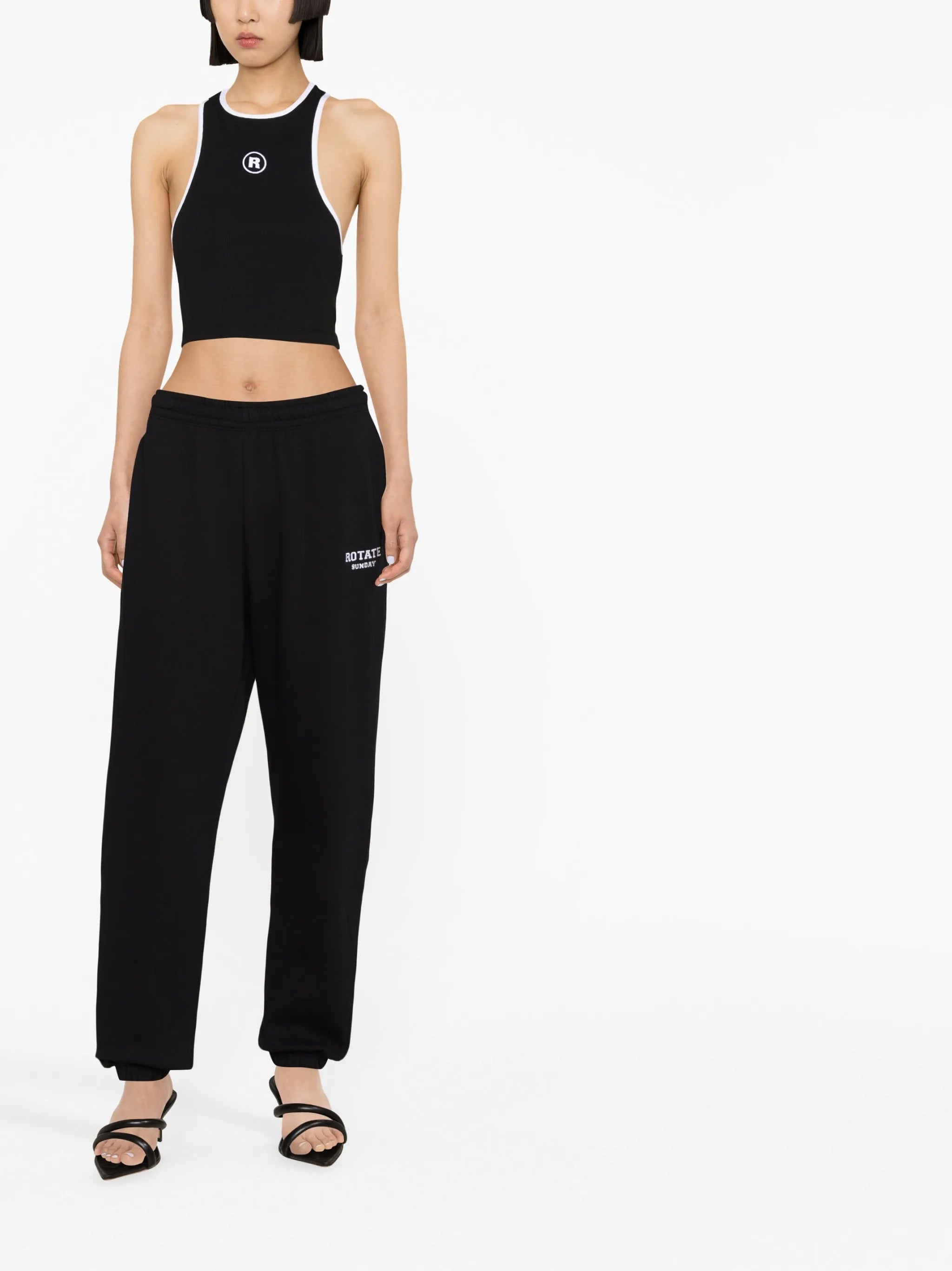 organic-cotton blend cropped top