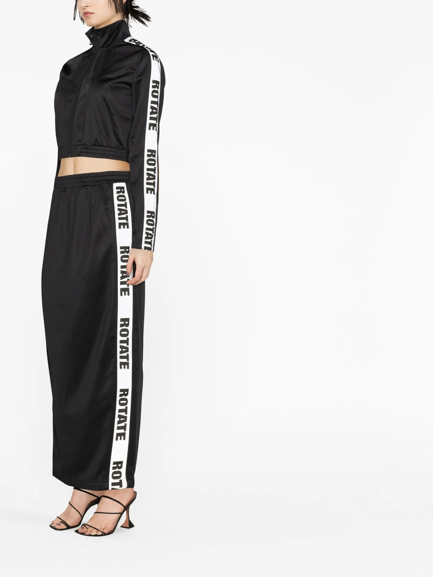 logo-tape maxi skirt