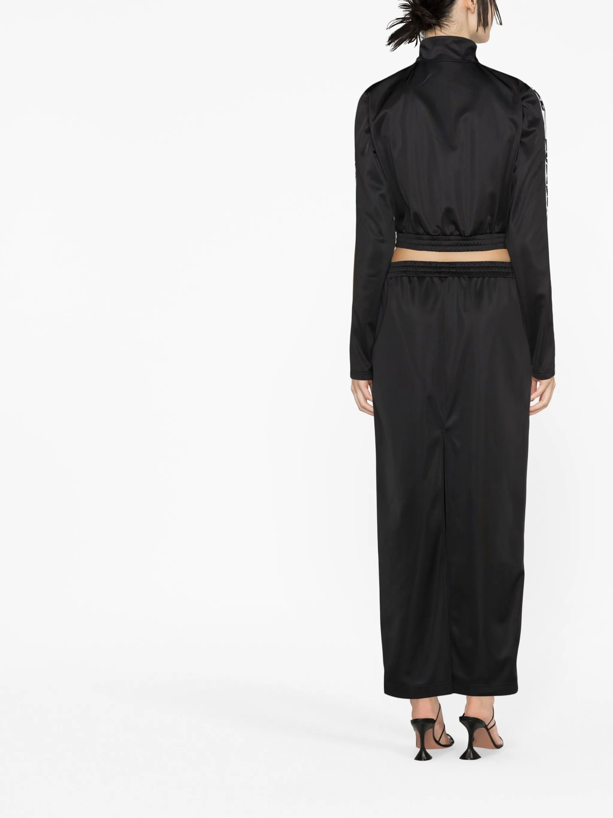 logo-tape maxi skirt