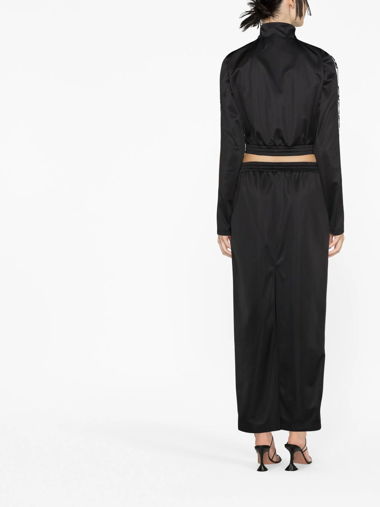 logo-tape maxi skirt