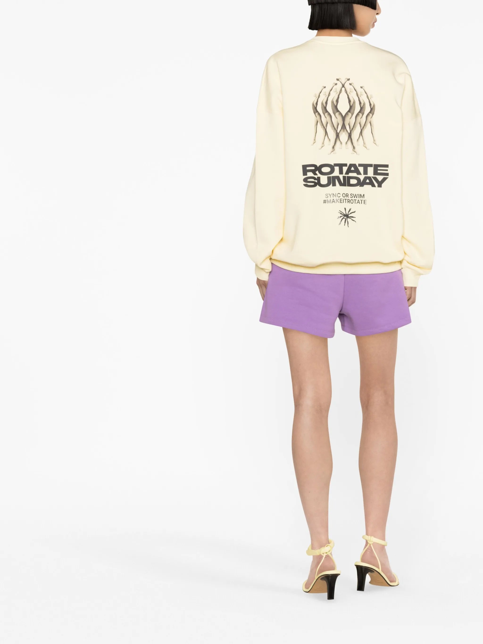 graphic-print organic cotton sweatshirt