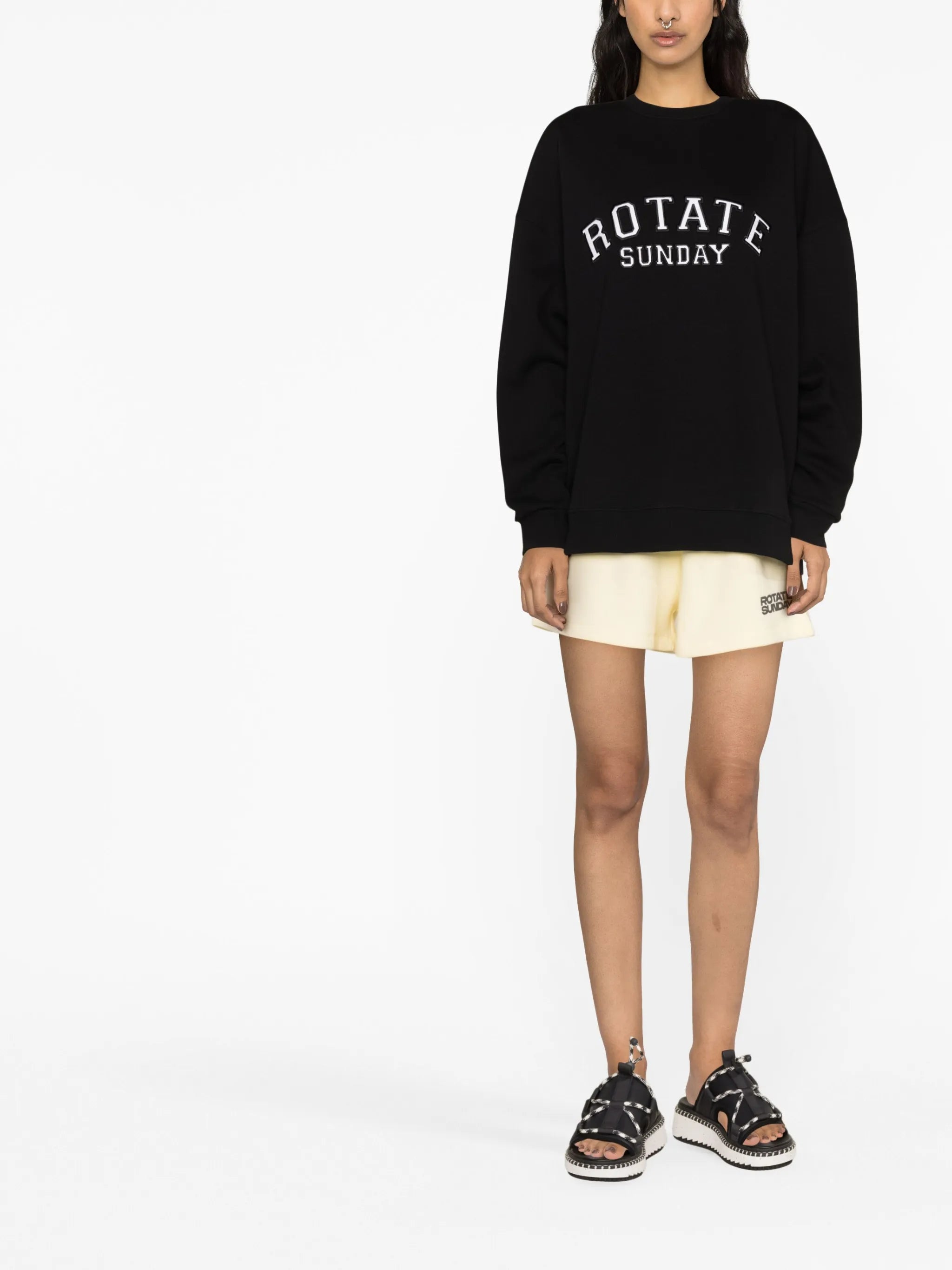 logo-embroidered organic cotton sweatshirt