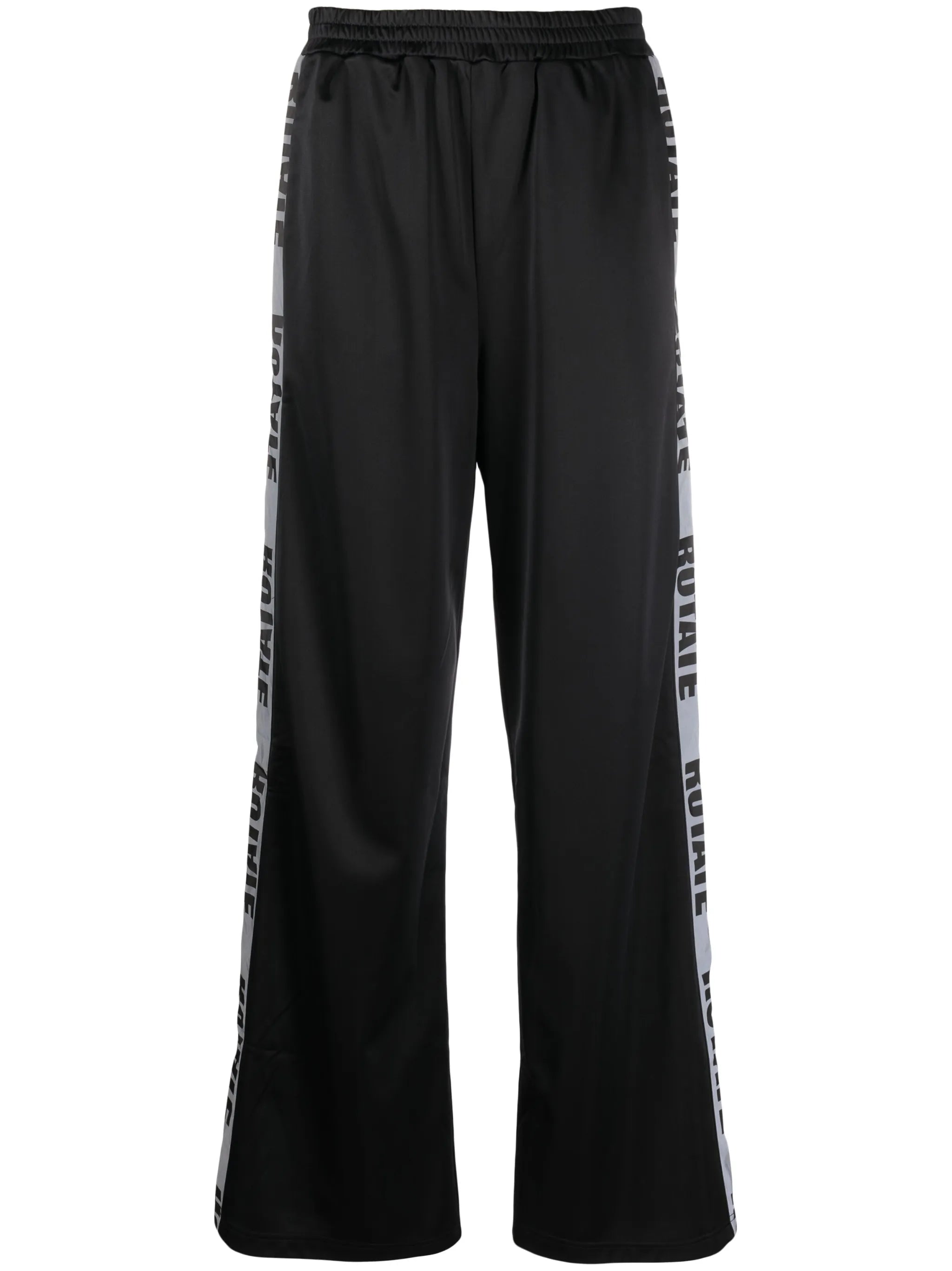 logo-tape straight trousers