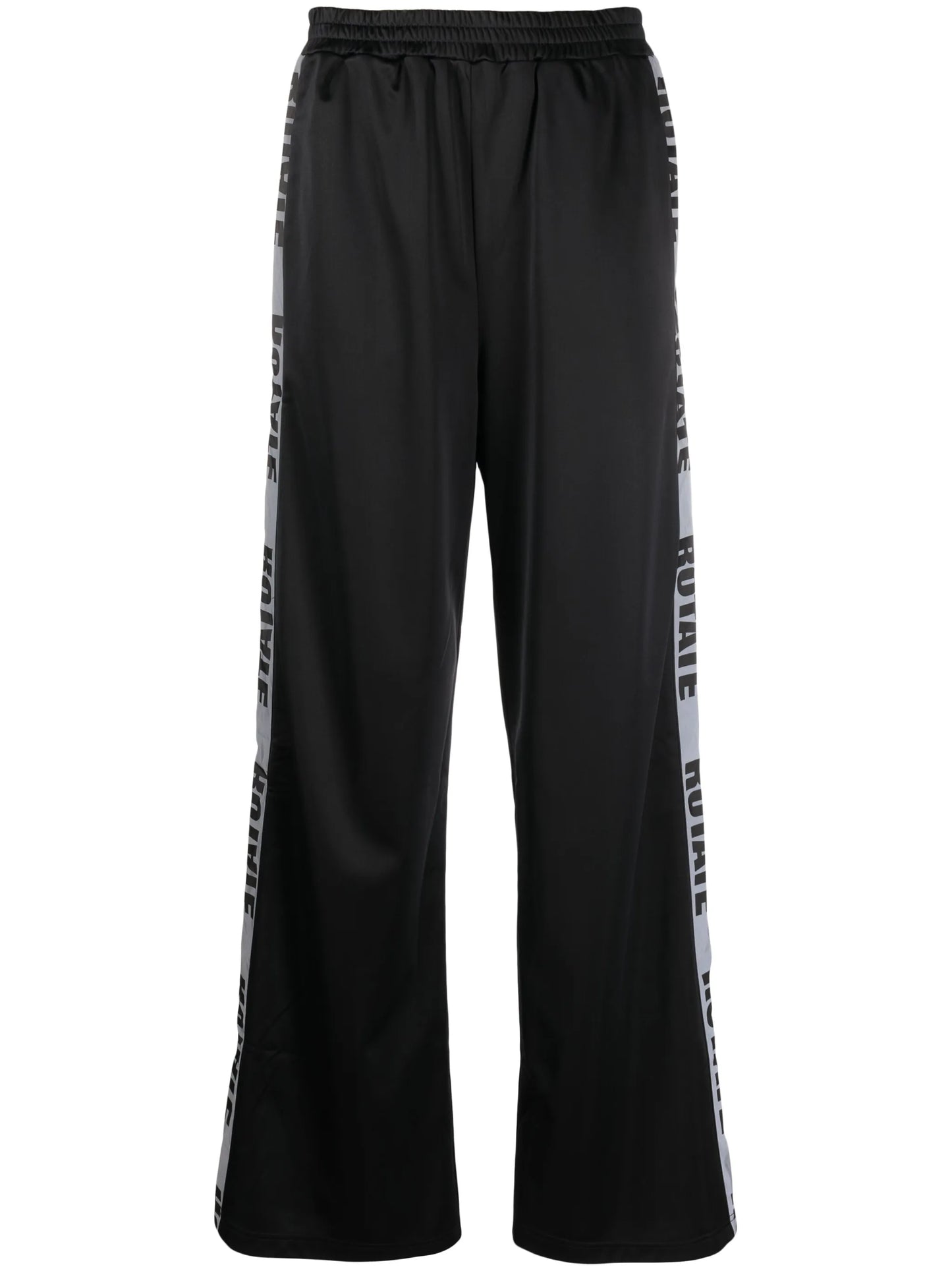 logo-tape straight trousers