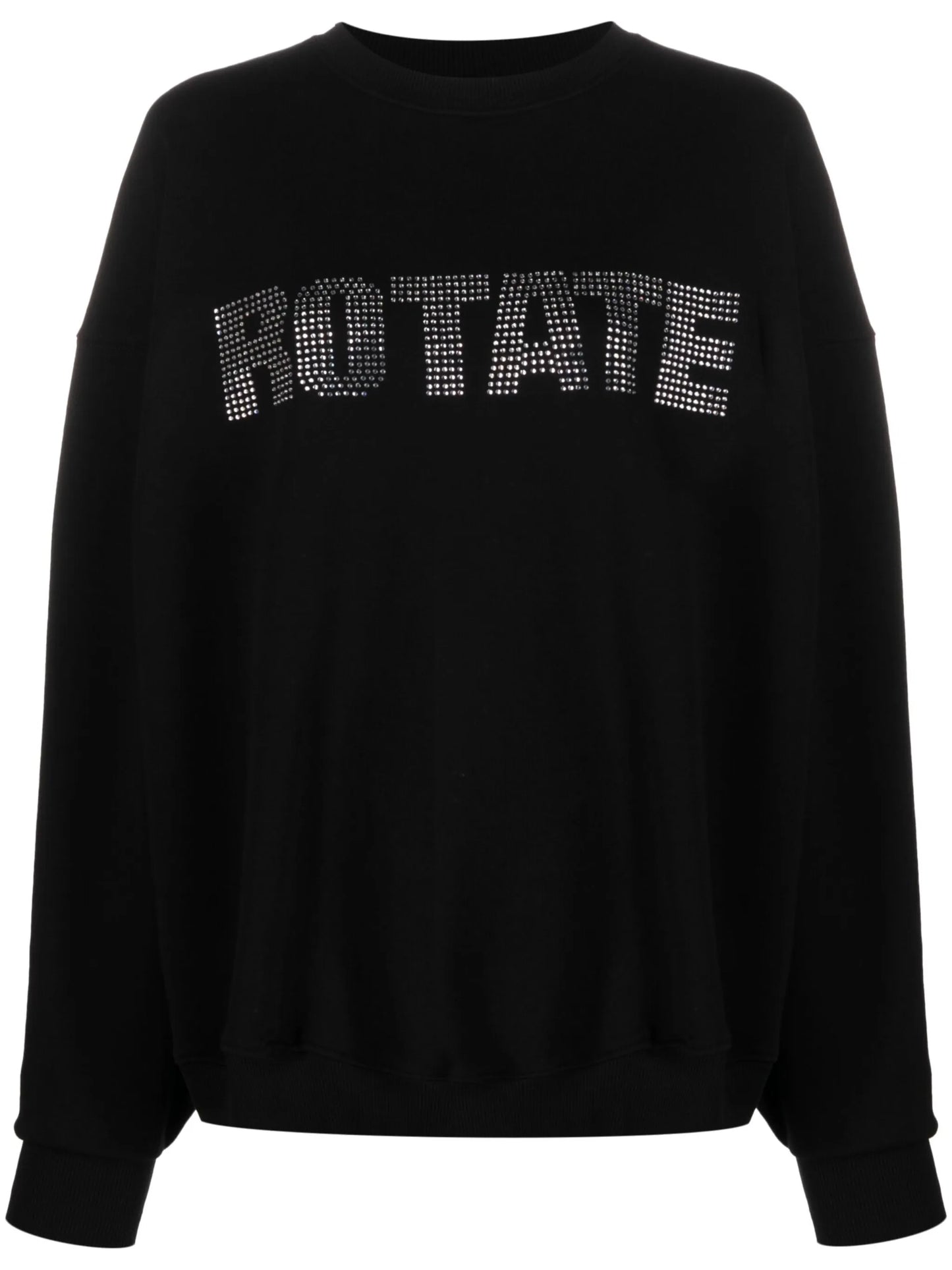 crystal-logo organic cotton sweatshirt