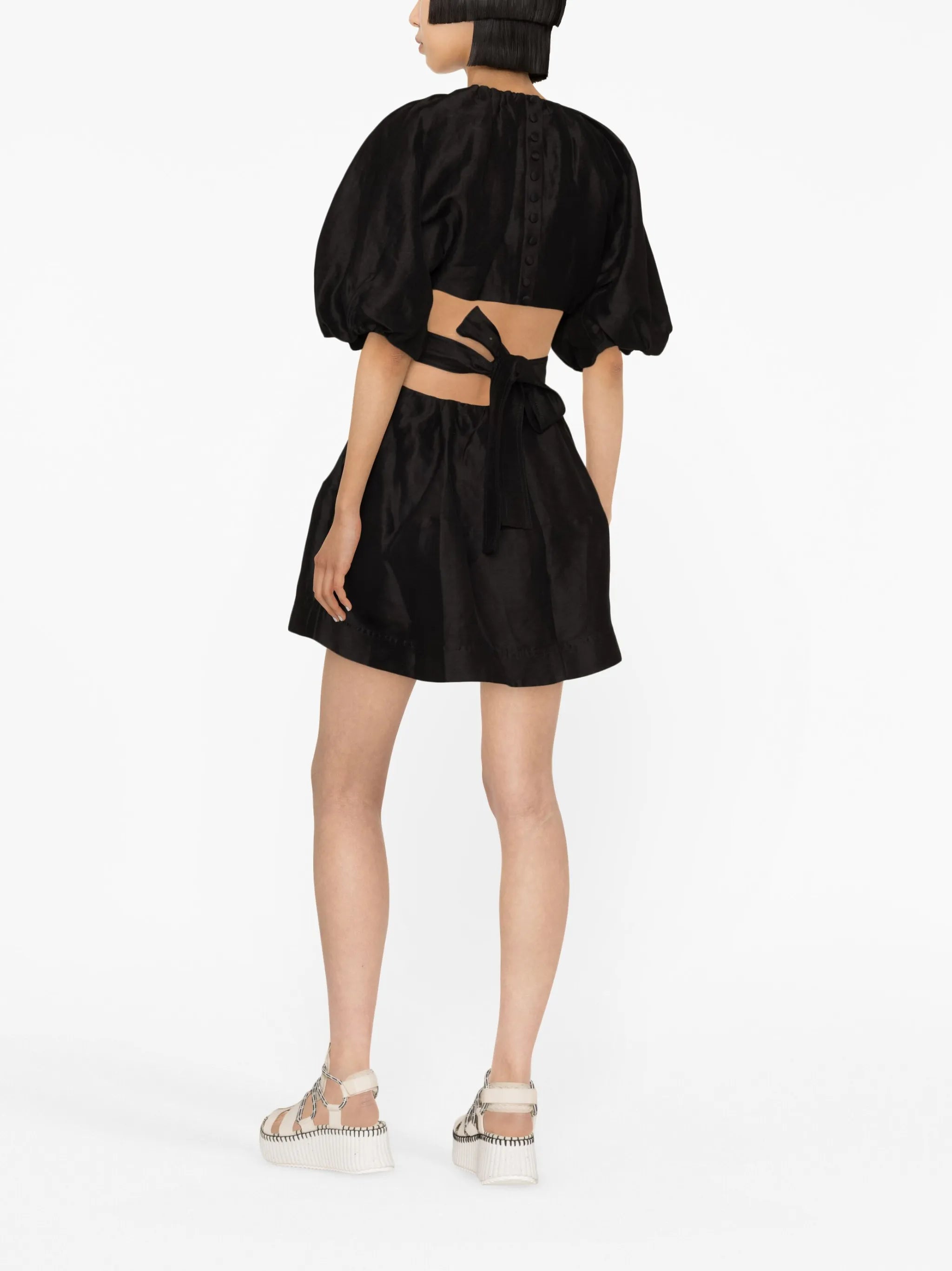 Psychedelia cut-out minidress
