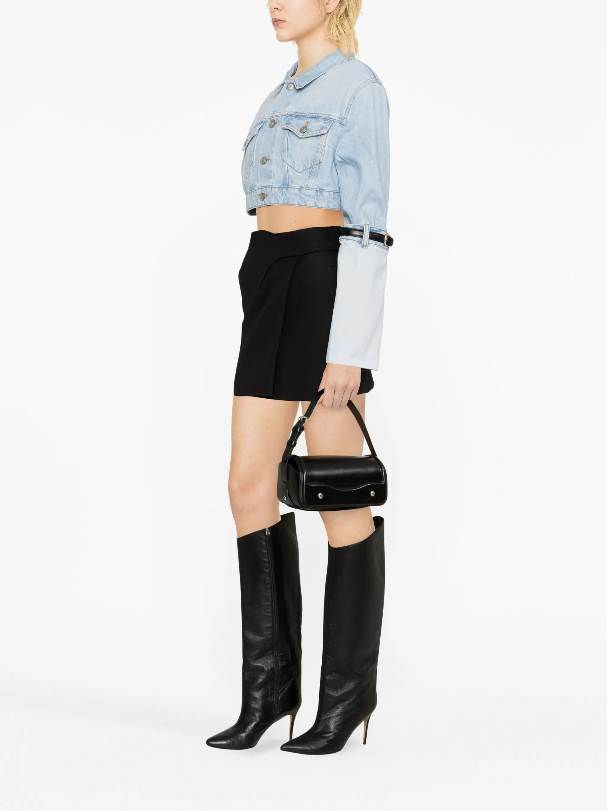 cropped denim jacket