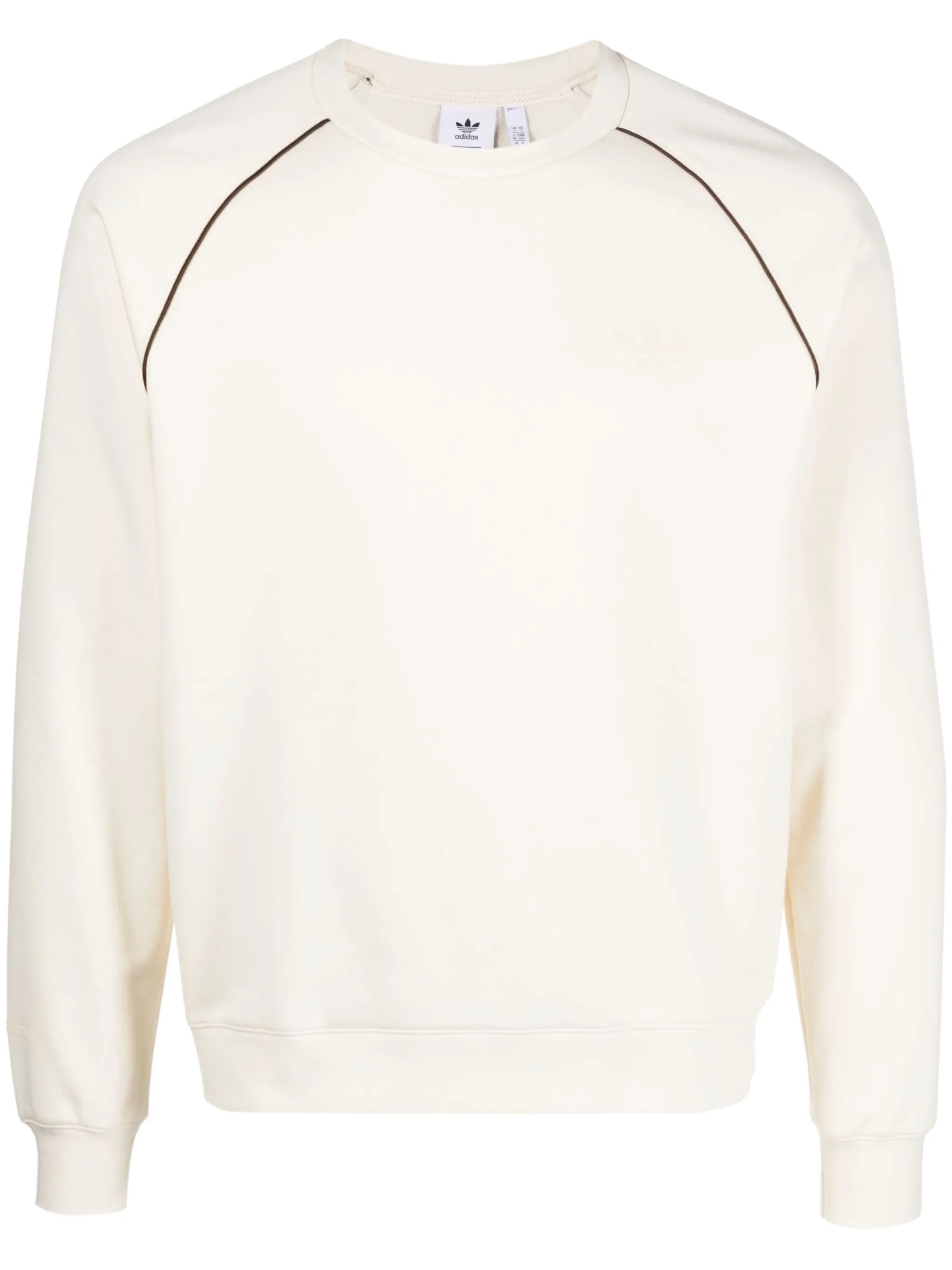 stripe-detail crew-neck sweatshirt