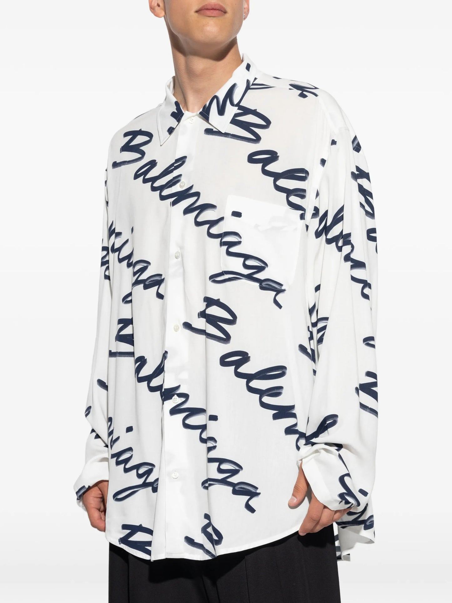 logo-print shirt