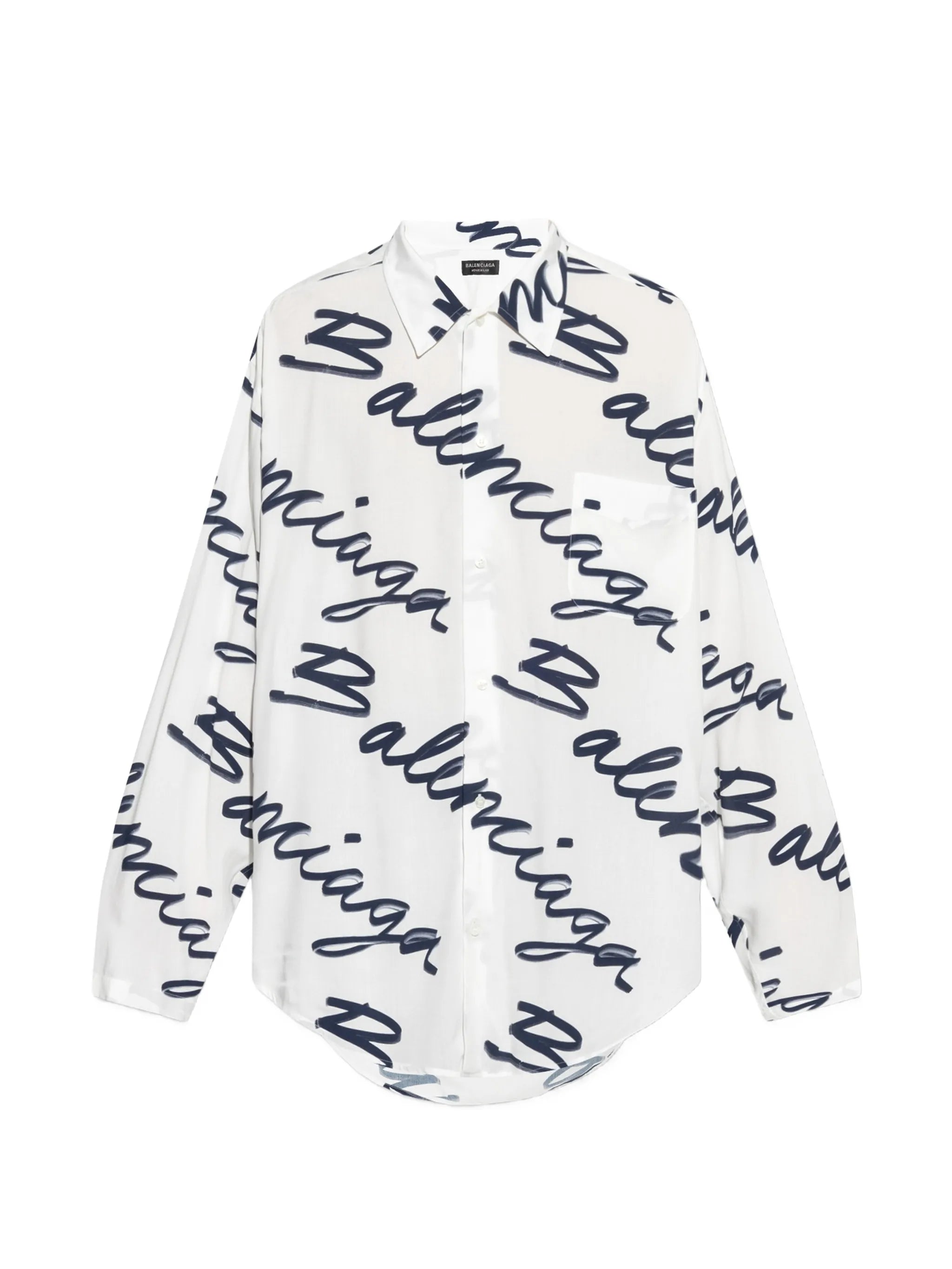 logo-print shirt