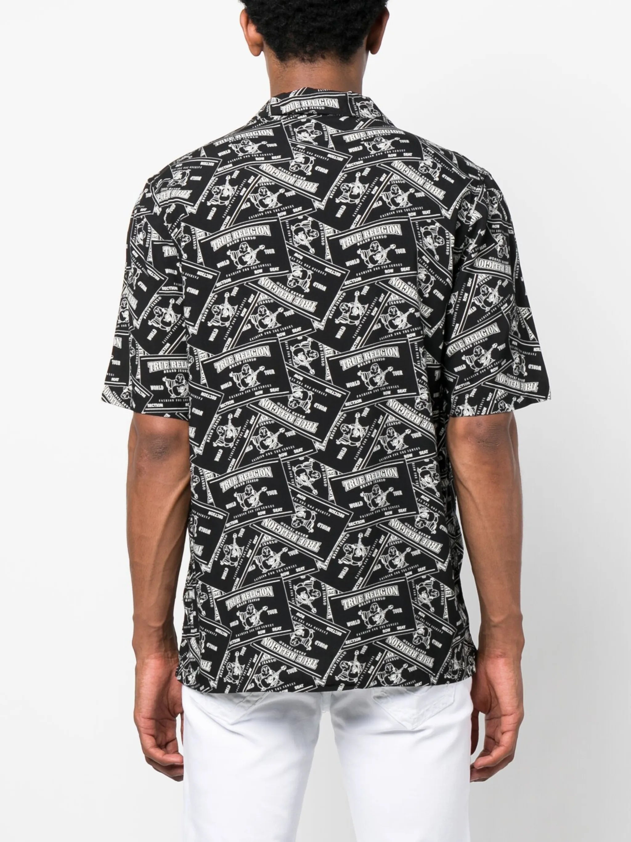 graphic-print short-sleeve shirt