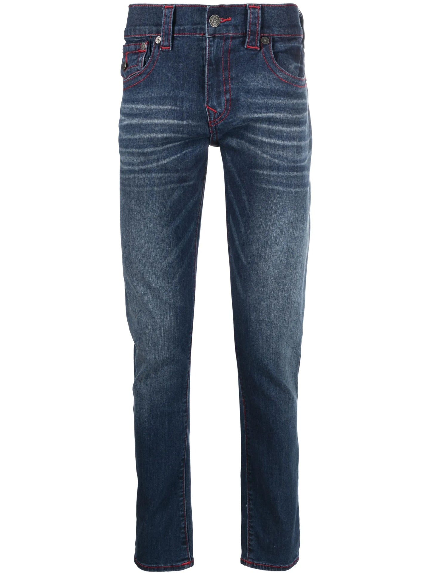 mid-rise skinny-fit jeans