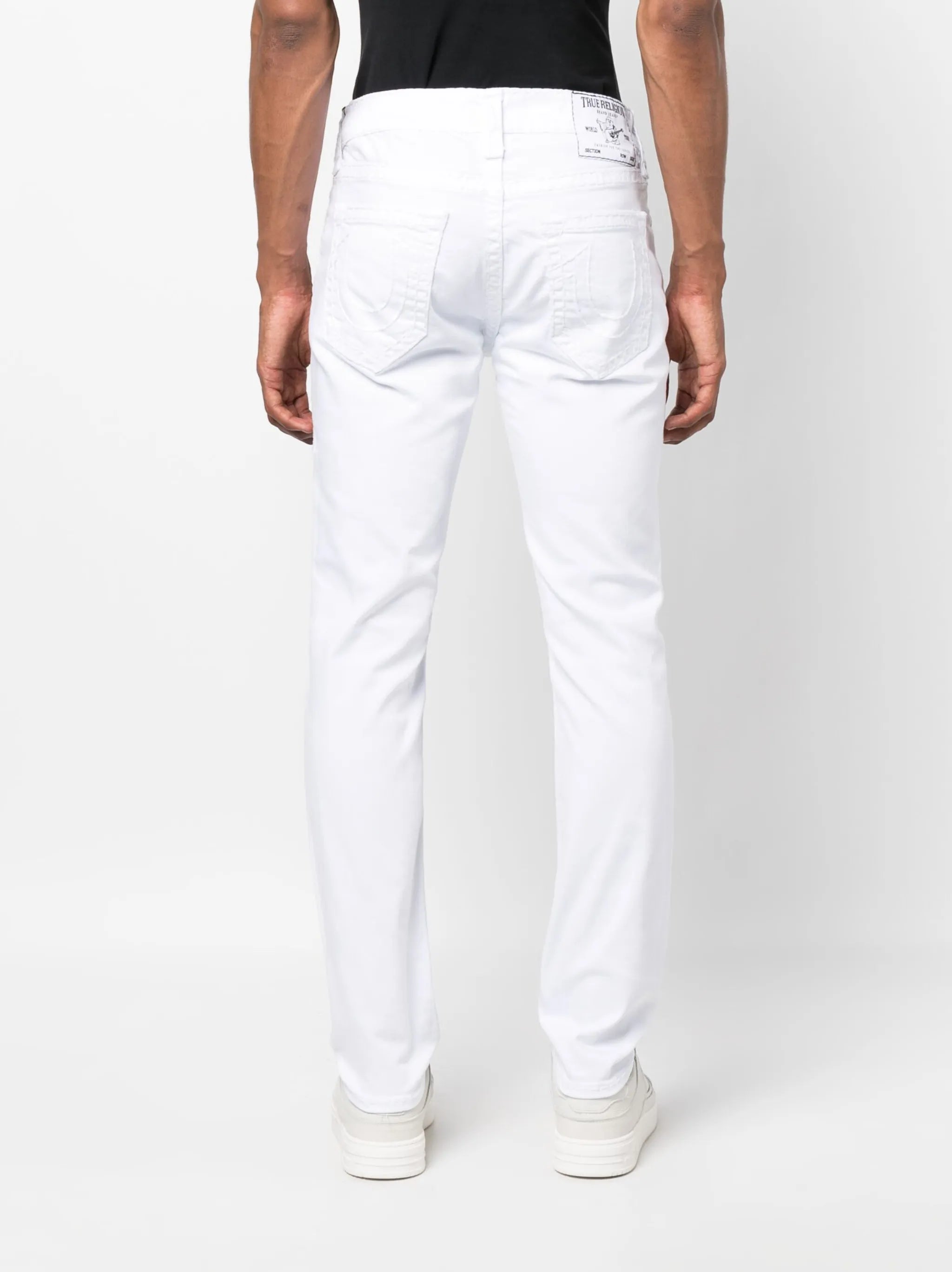 logo-patch denim jeans
