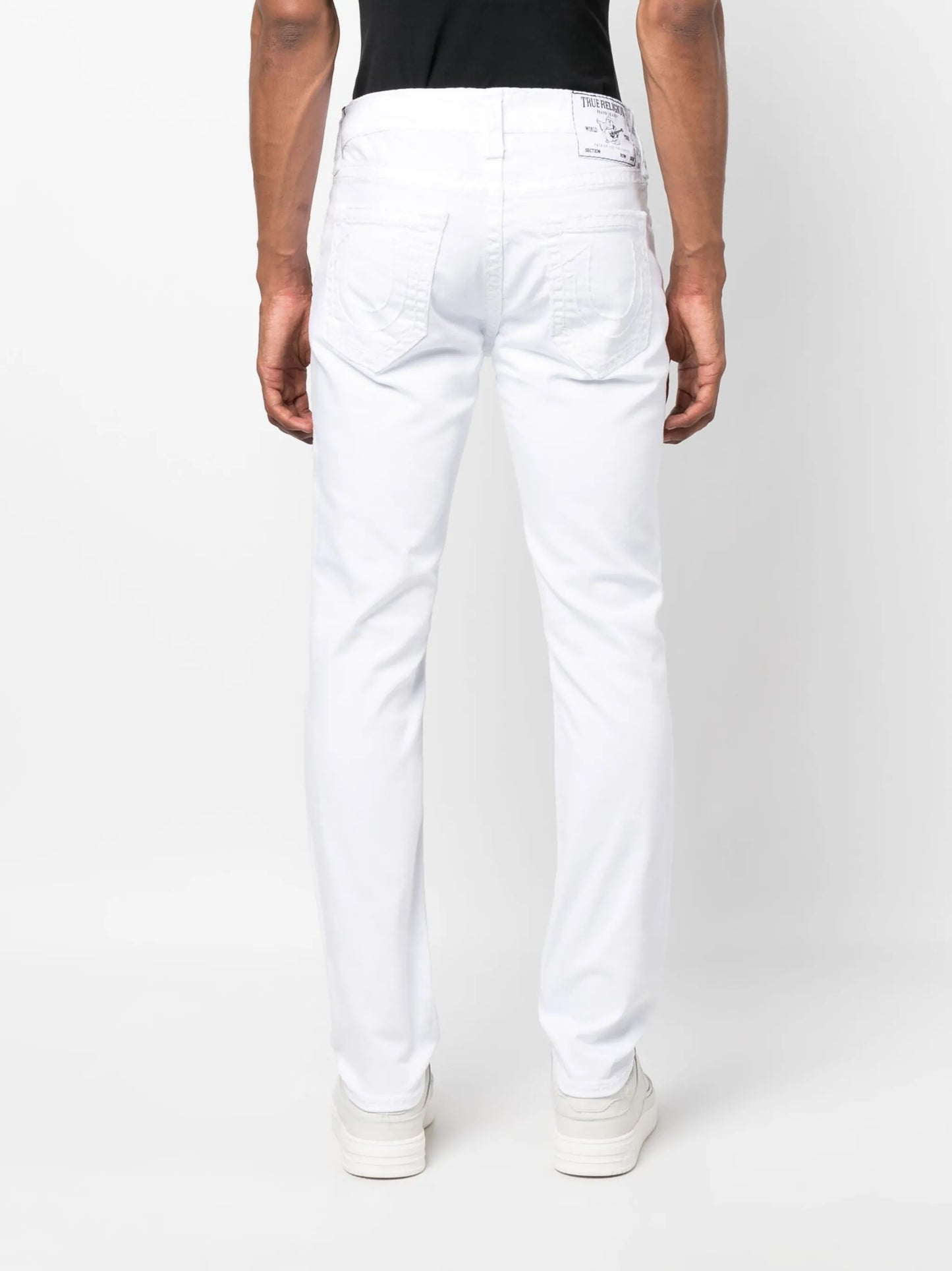 logo-patch denim jeans