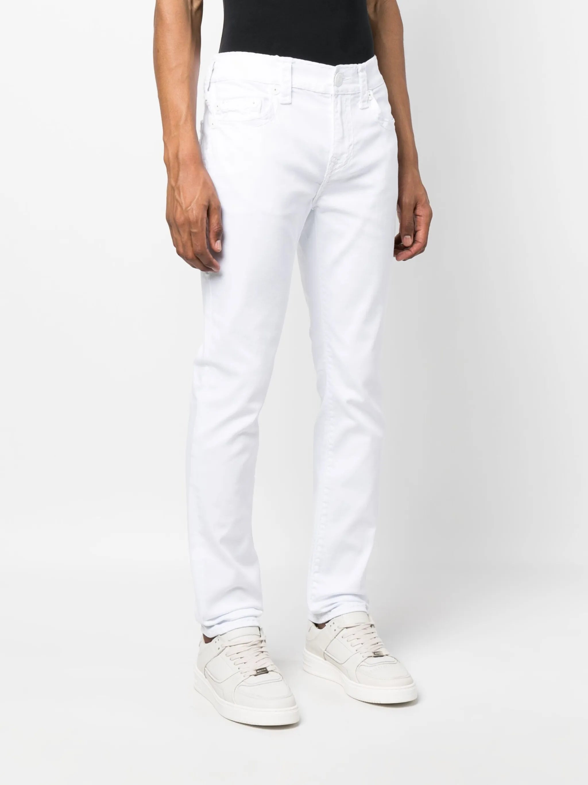 logo-patch denim jeans
