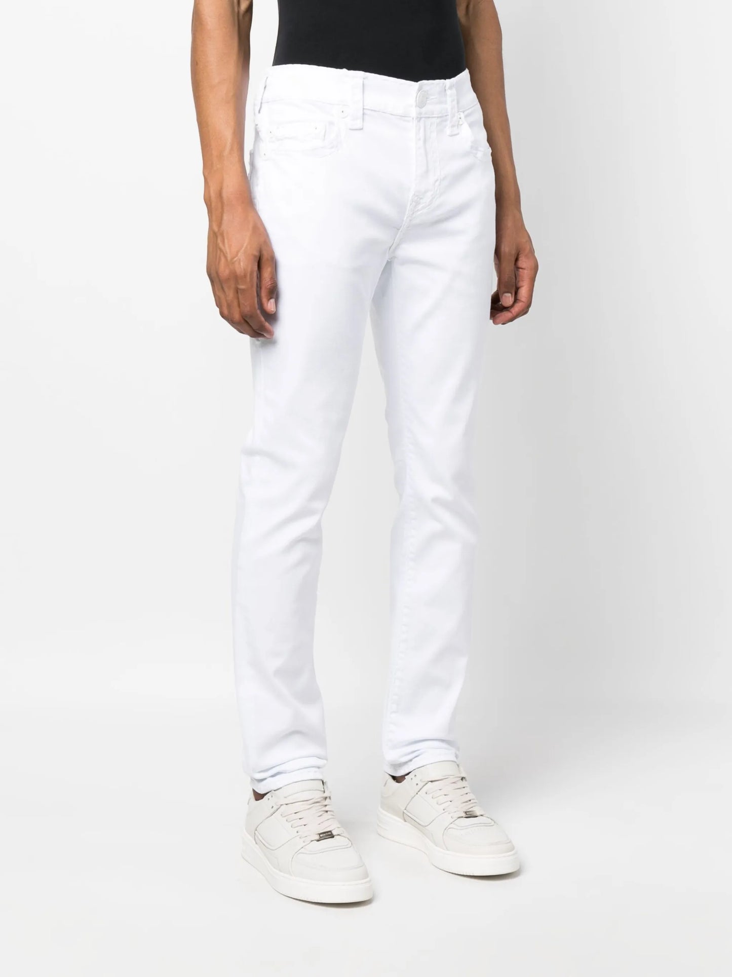 logo-patch denim jeans