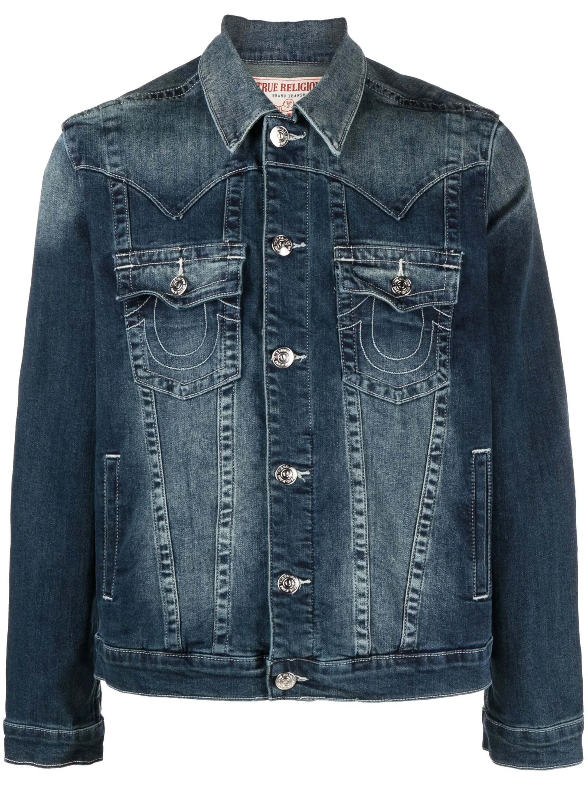 Jimmy horseshoe-print denim jacket