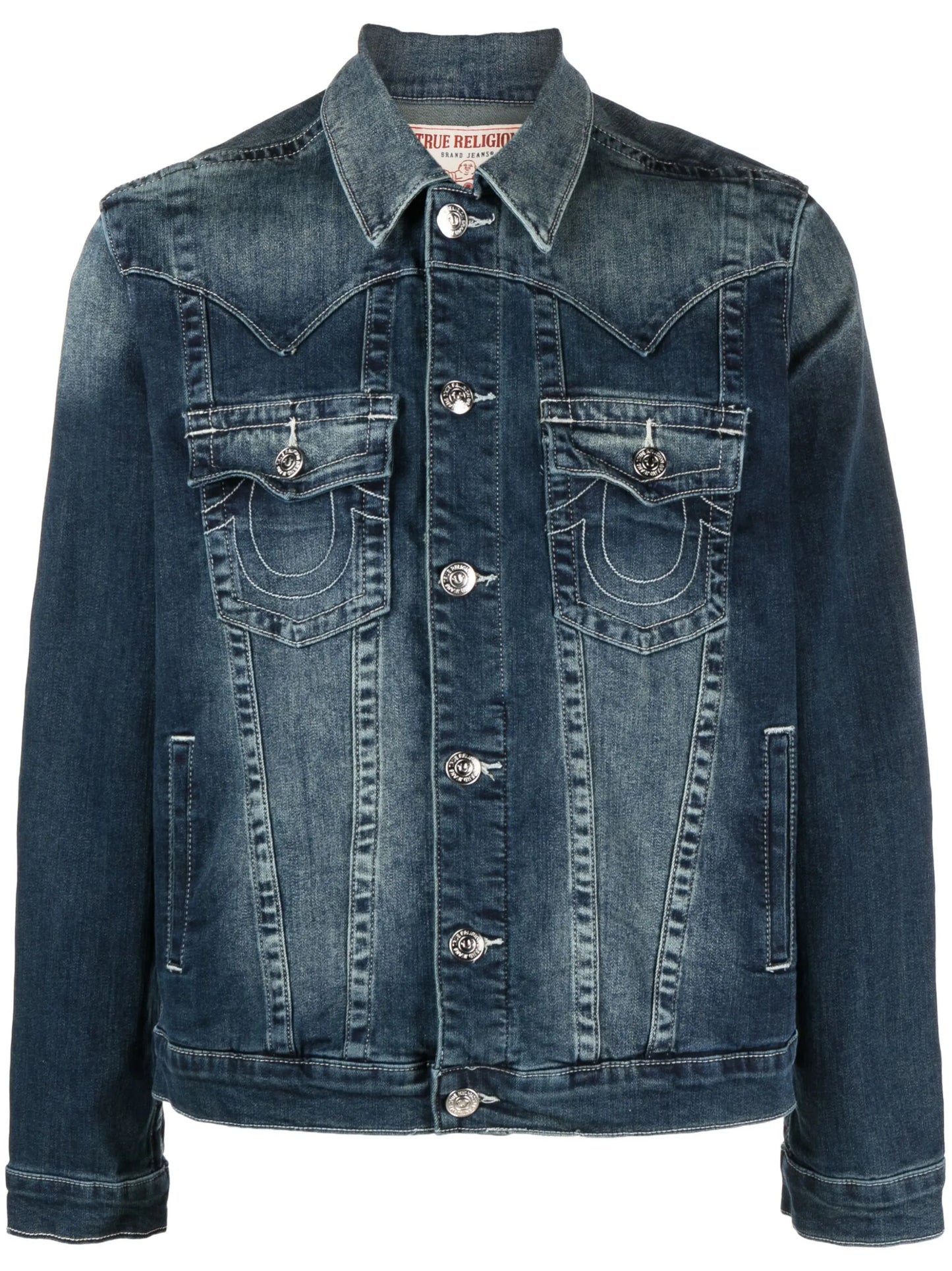 Jimmy horseshoe-print denim jacket