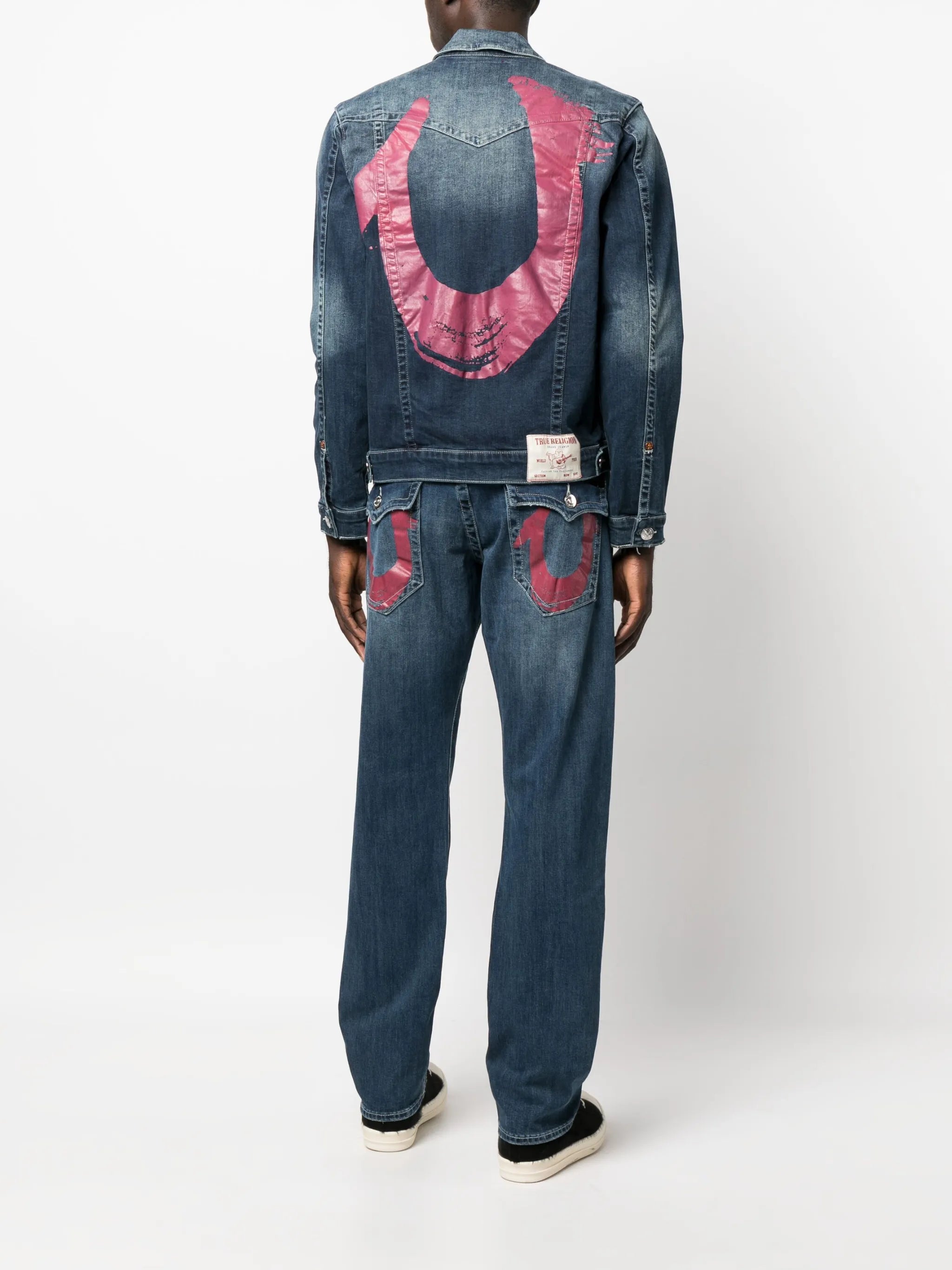 Jimmy horseshoe-print denim jacket