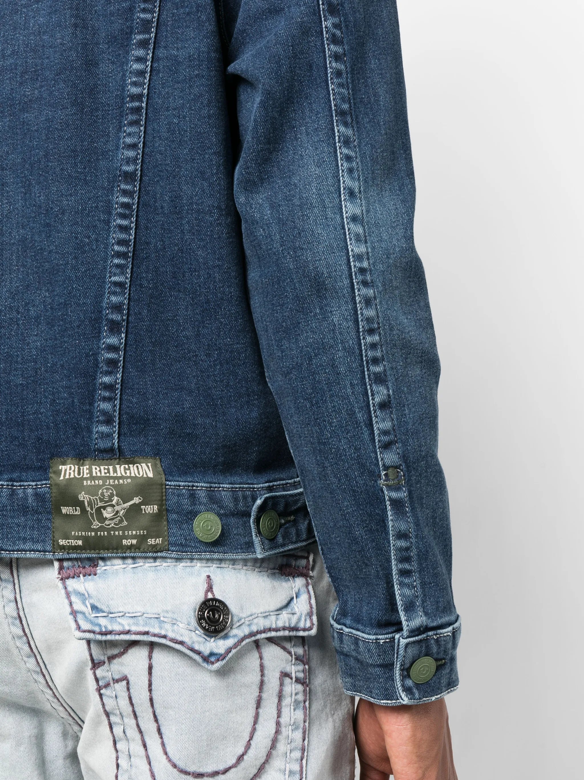 single-breasted denim jacket