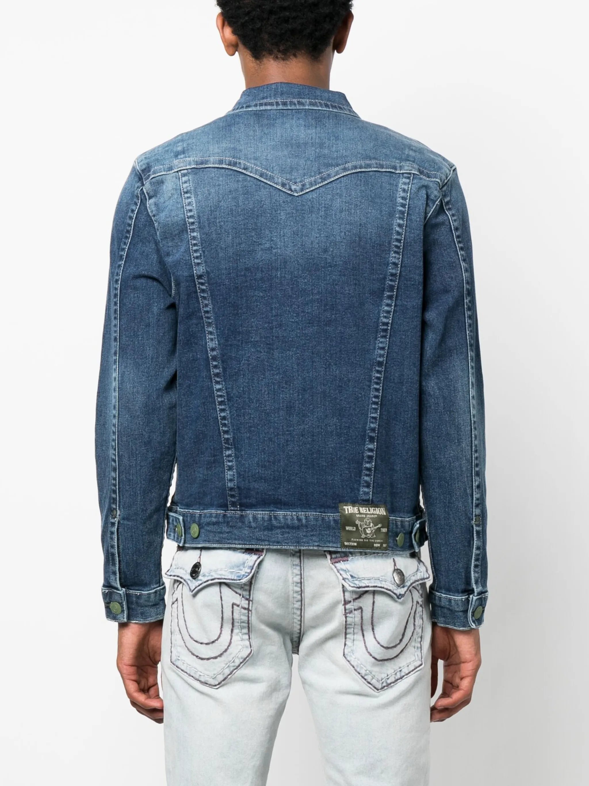 single-breasted denim jacket