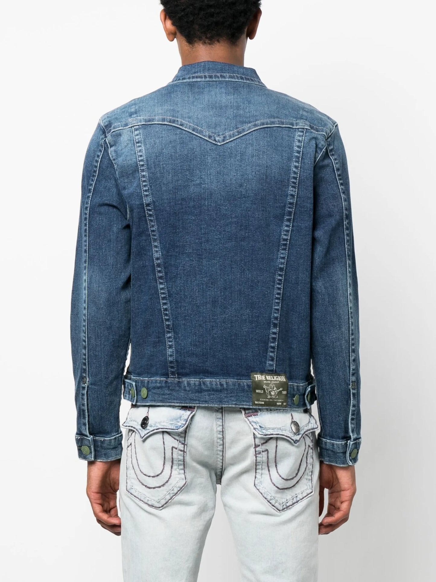 single-breasted denim jacket