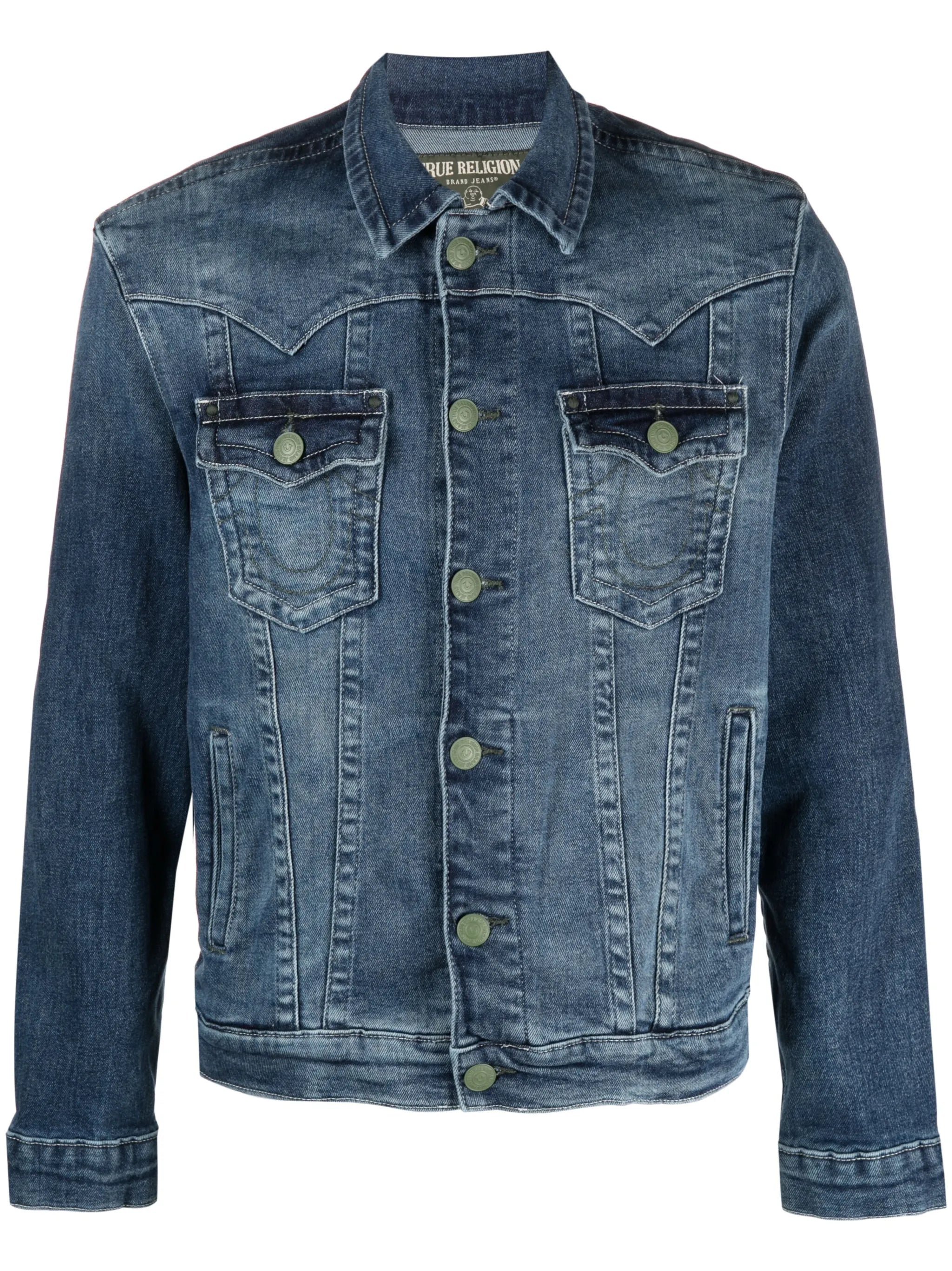 single-breasted denim jacket