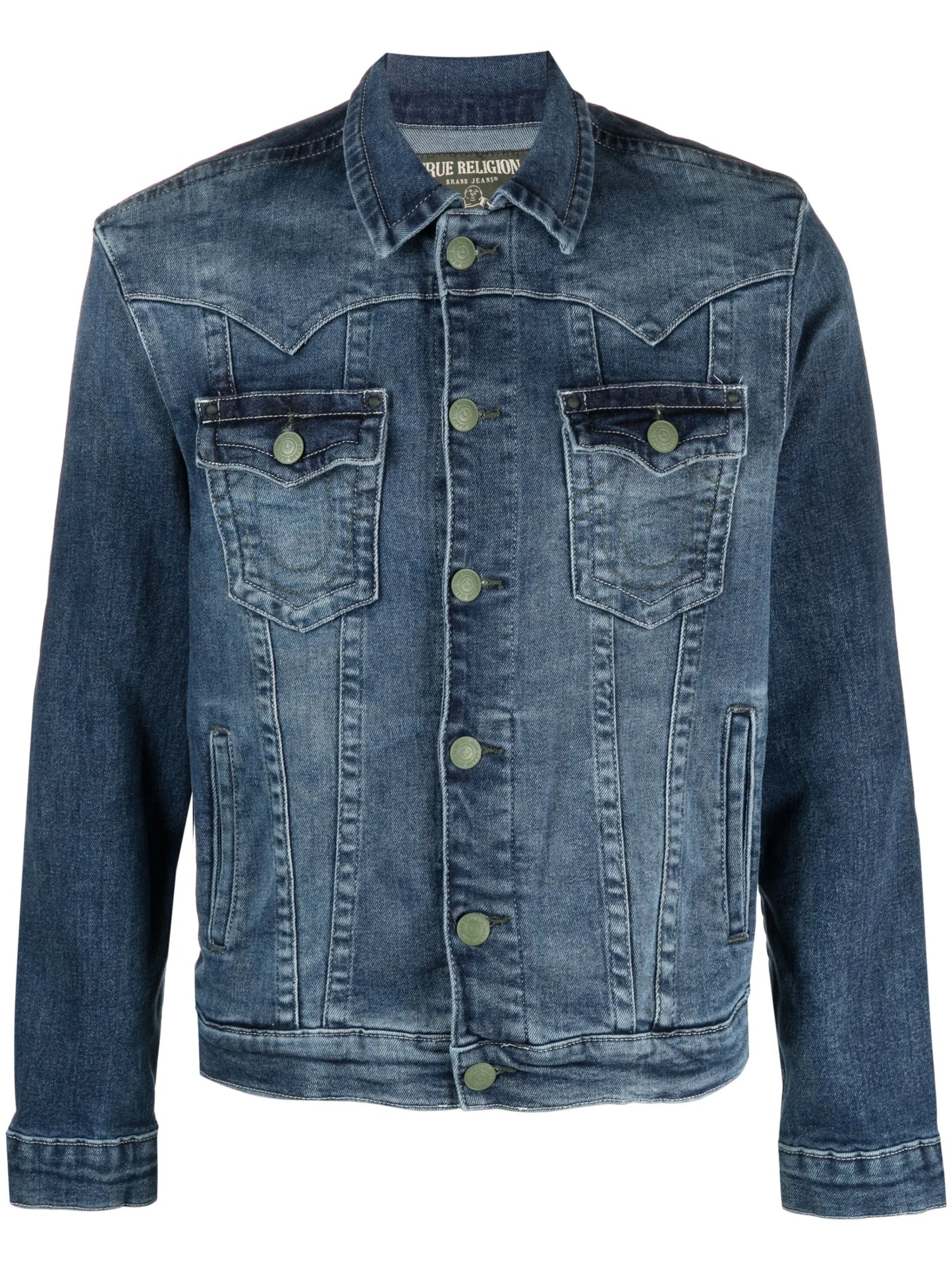 single-breasted denim jacket