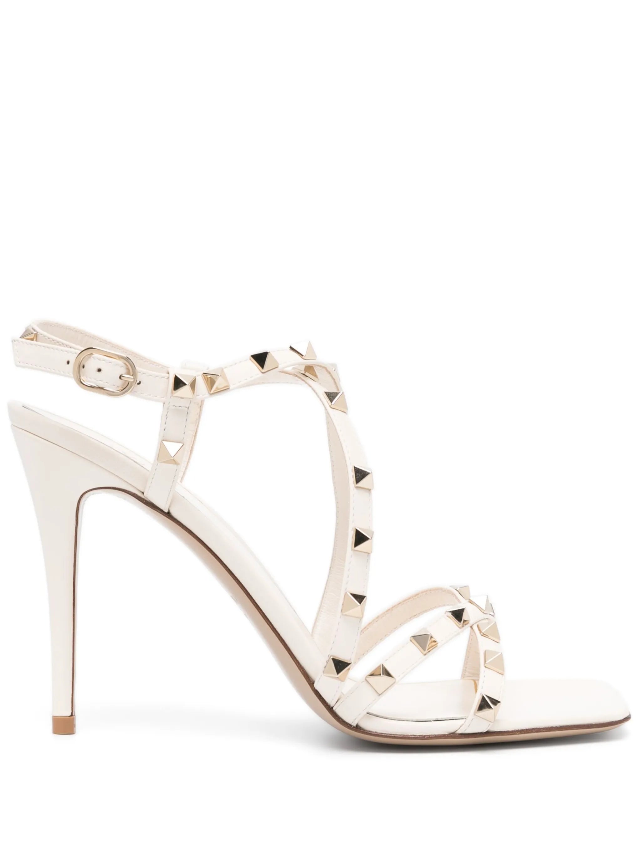 Rockstud 105mm leather sandals