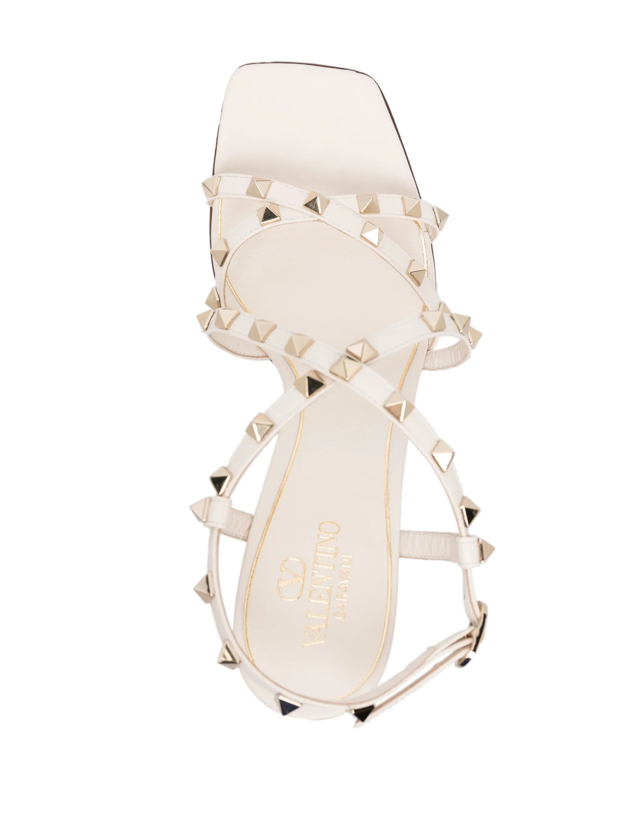 Rockstud 105mm leather sandals