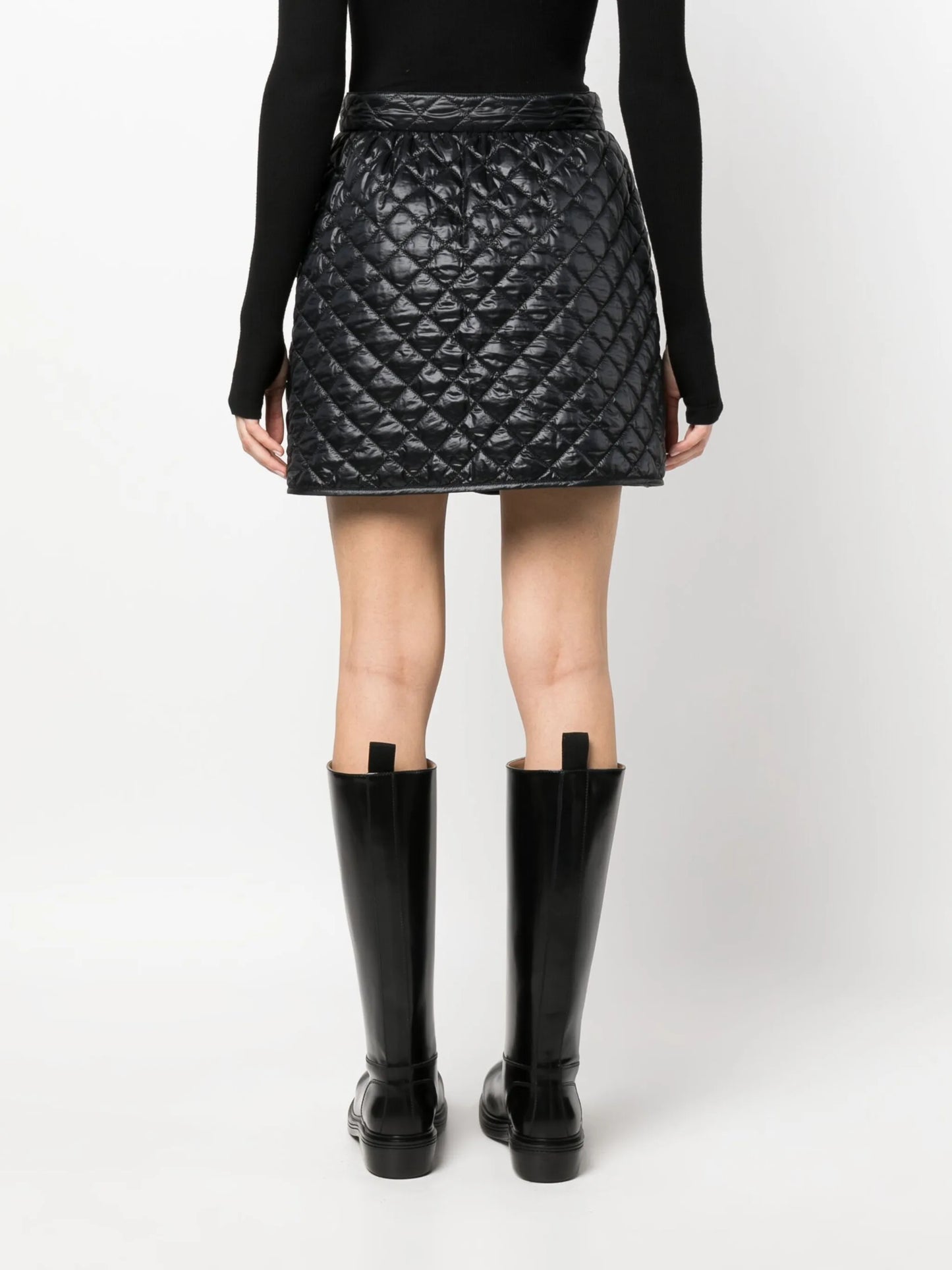 quilted A-line skirt