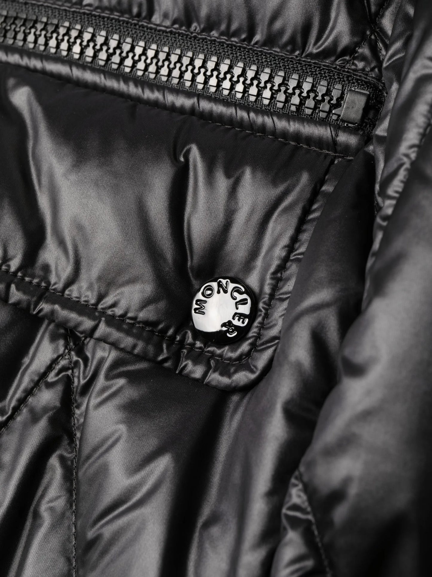 Serilong diamond-quilted puffer coat