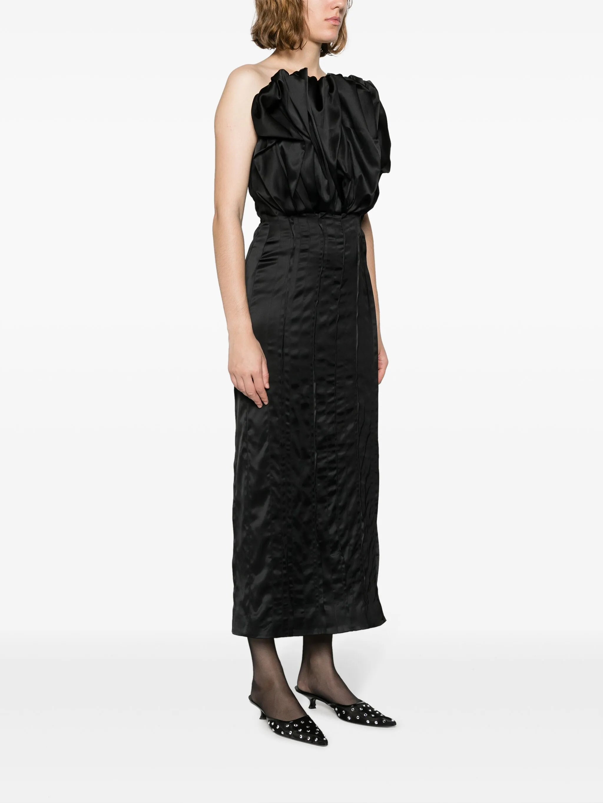Emilia ruffled midi dress