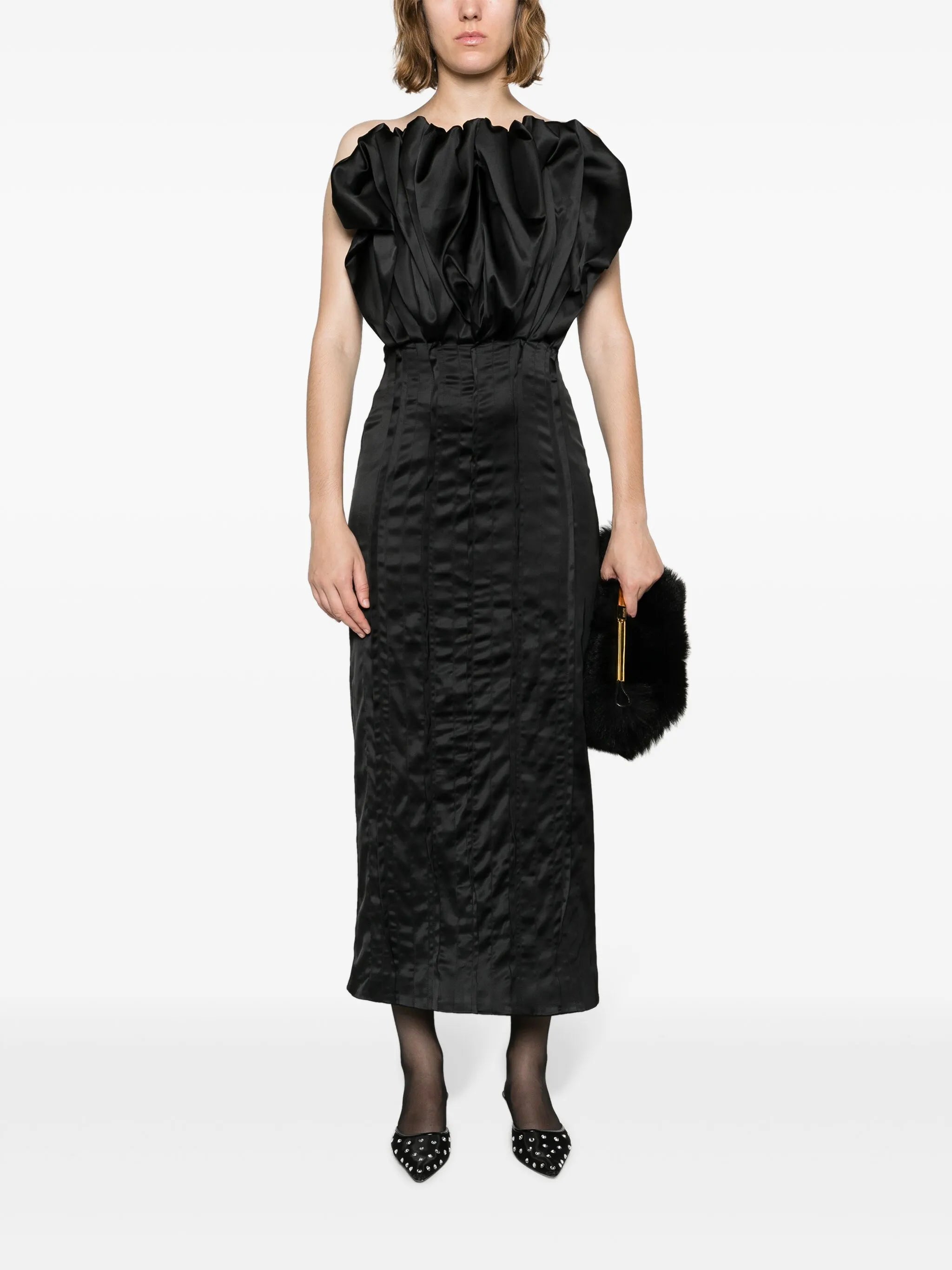 Emilia ruffled midi dress