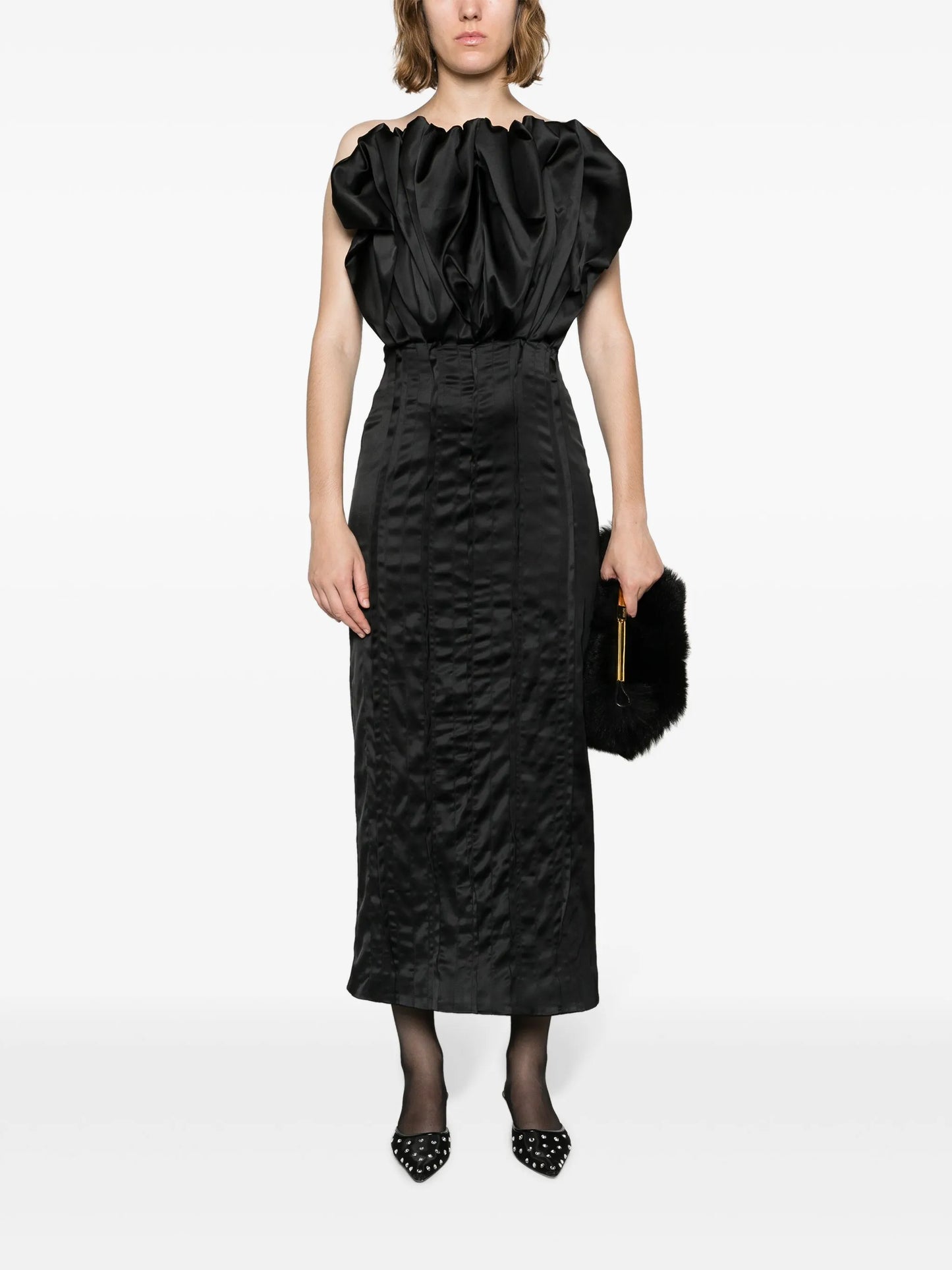 Emilia ruffled midi dress