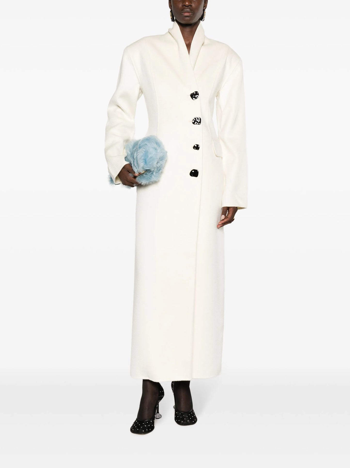 Karen shawl-lapels coat