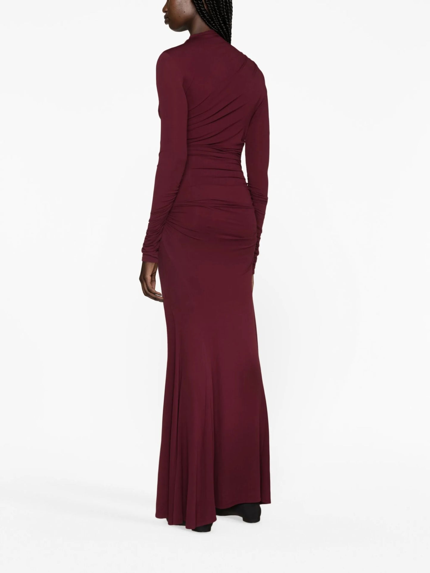 Africa gathered maxi dress