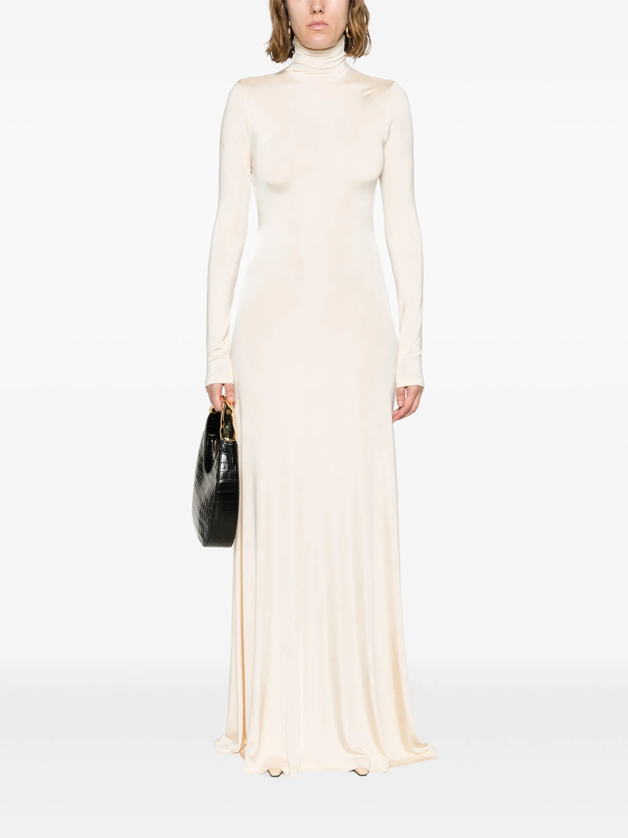 Sacha roll-neck maxi dress