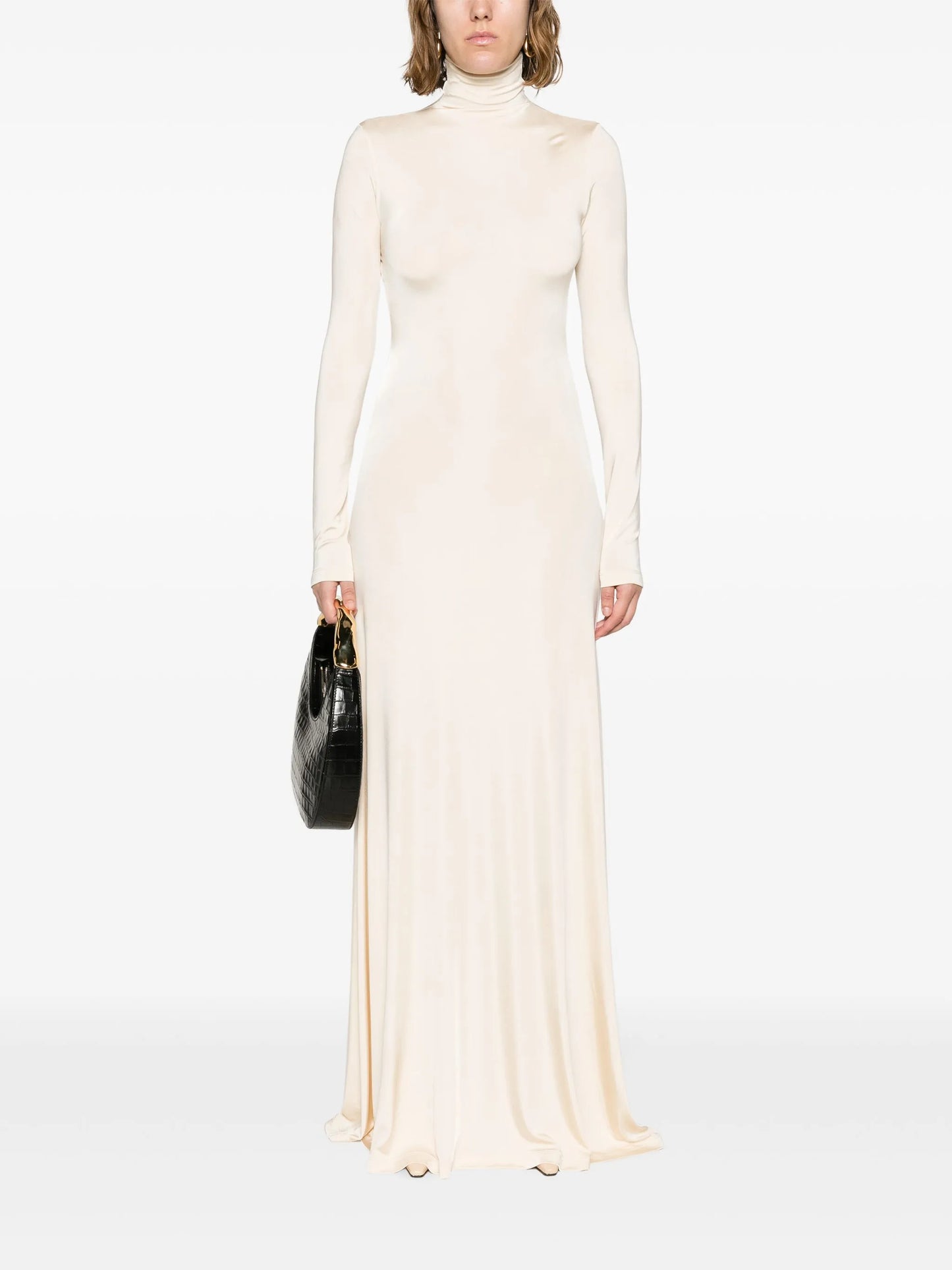 Sacha roll-neck maxi dress