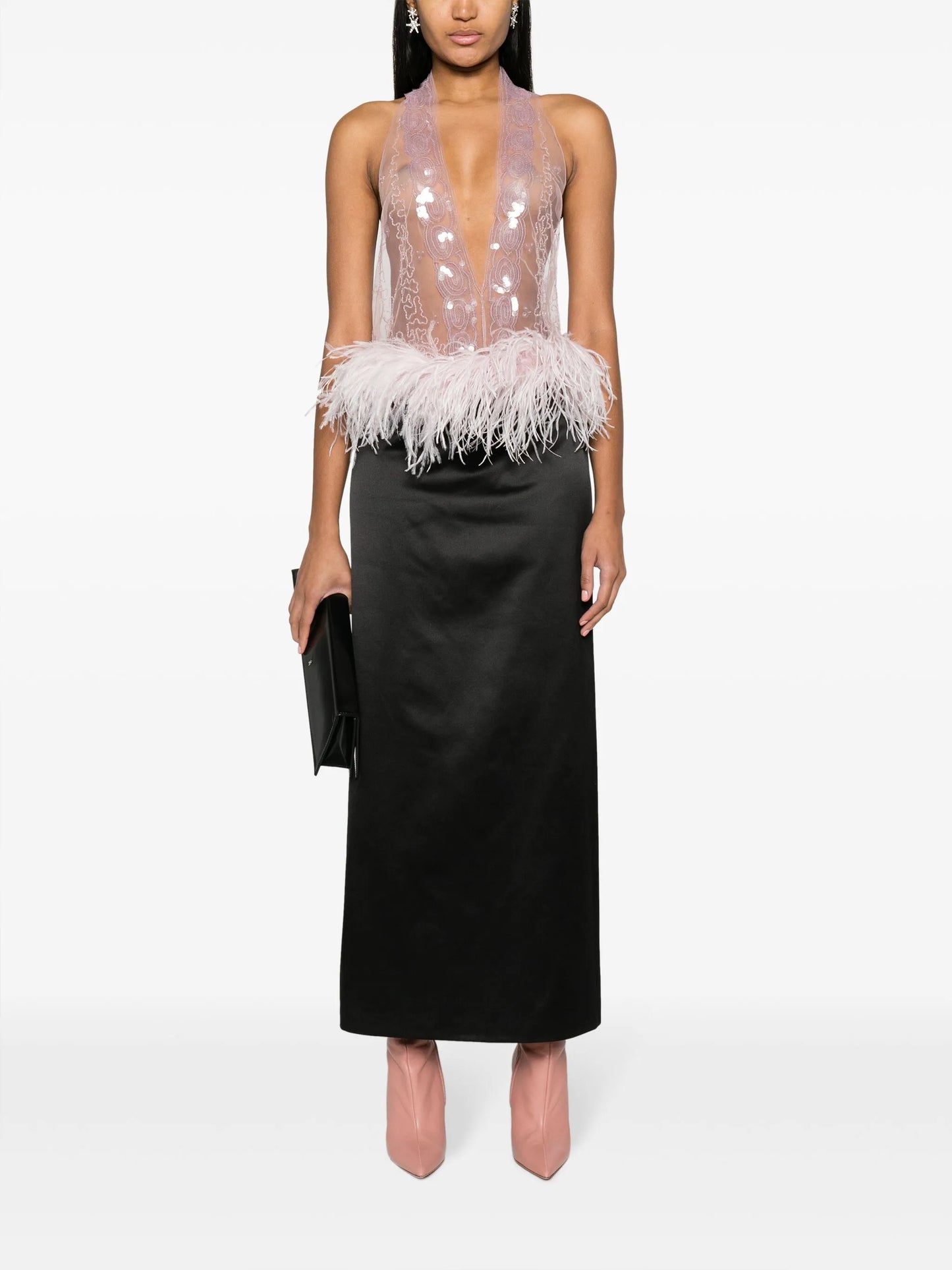 Salina sequin-embellished top