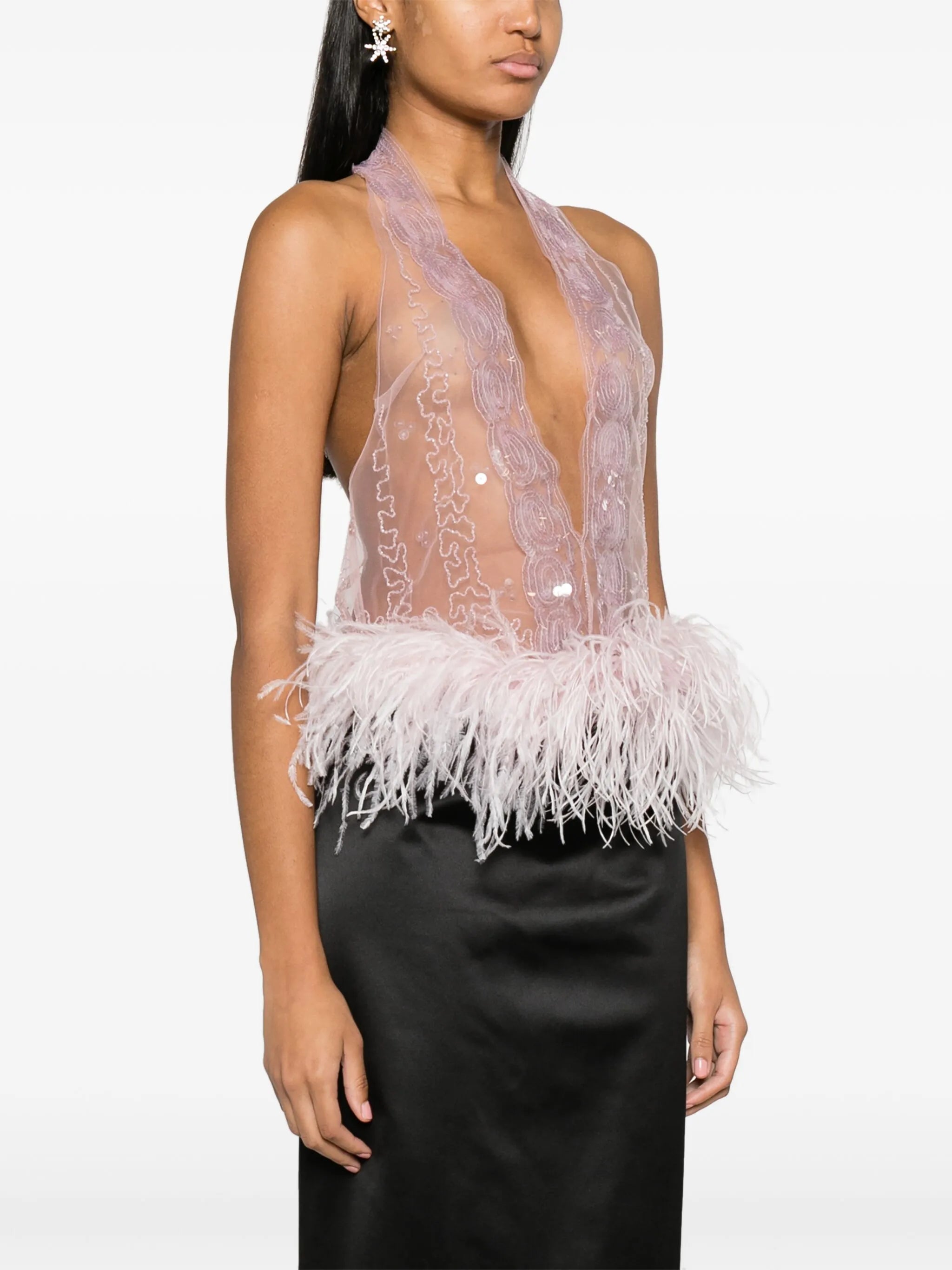 Salina sequin-embellished top