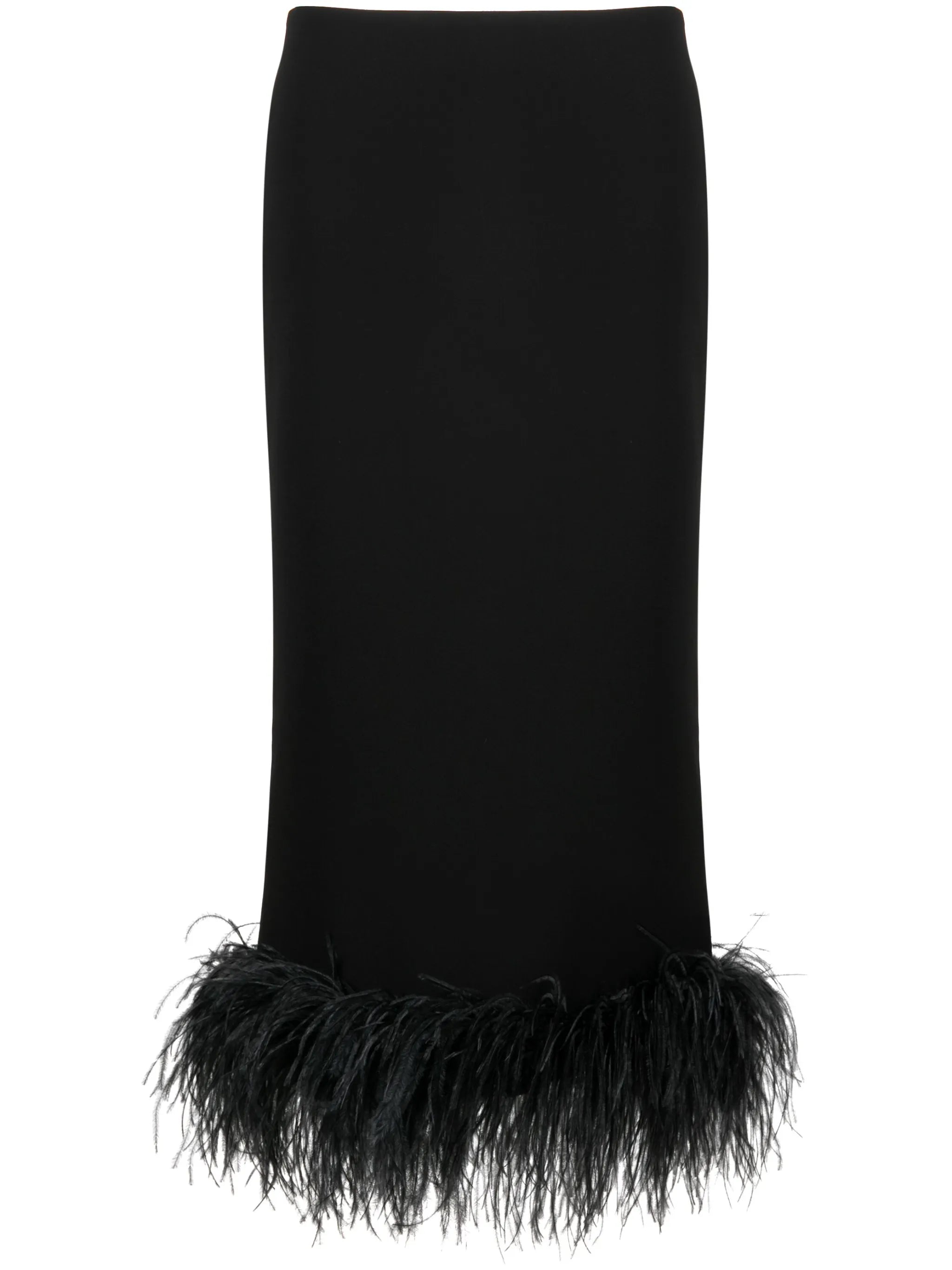 Petya feather-trim midi skirt