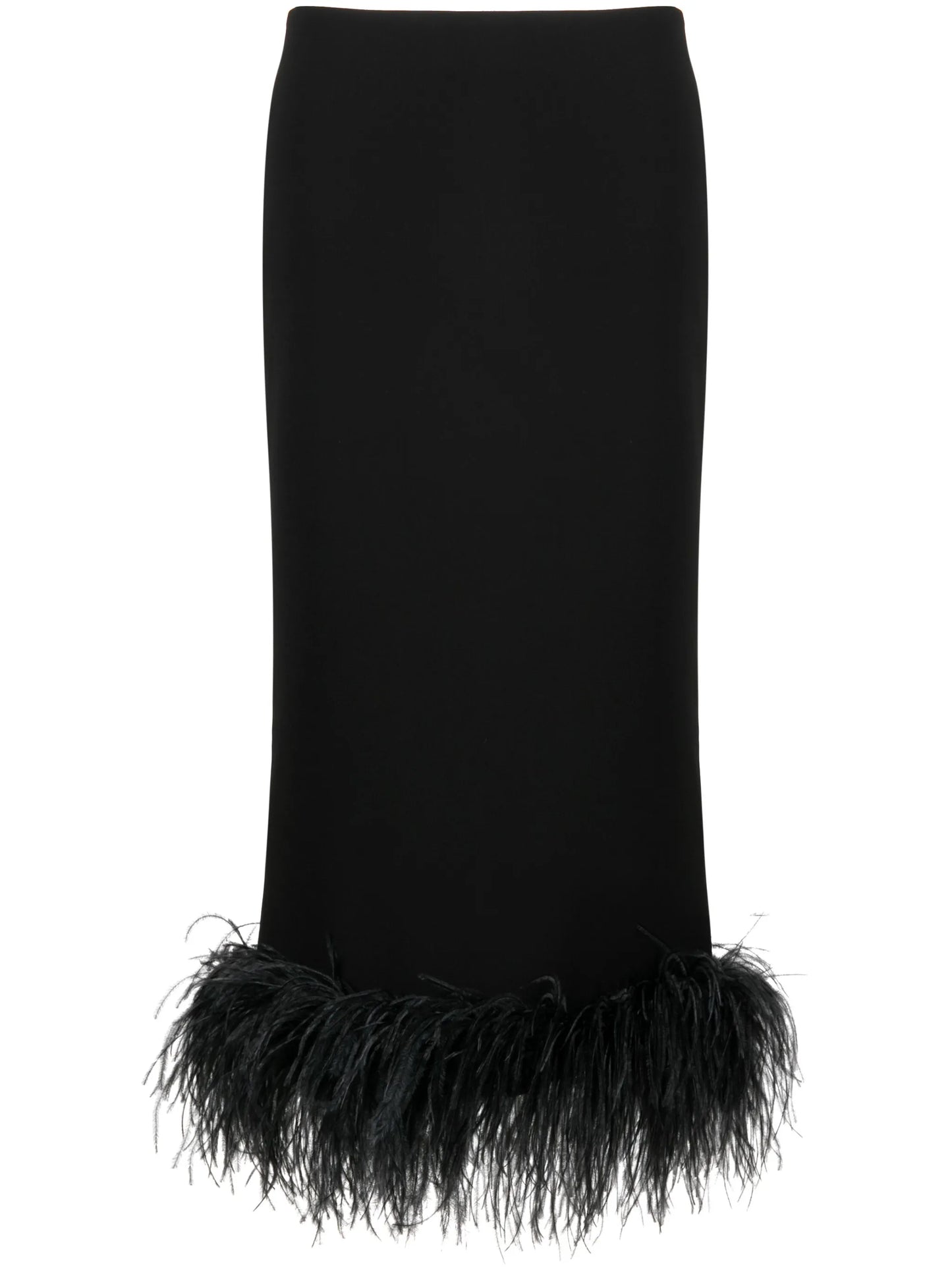 Petya feather-trim midi skirt