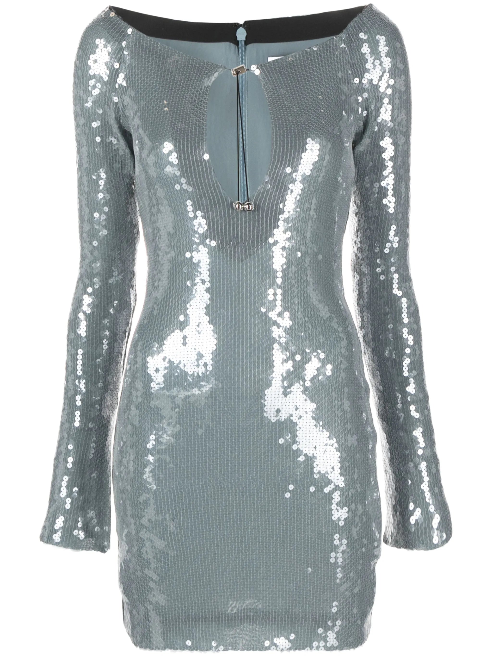 Solaria sequined tulle mini dress